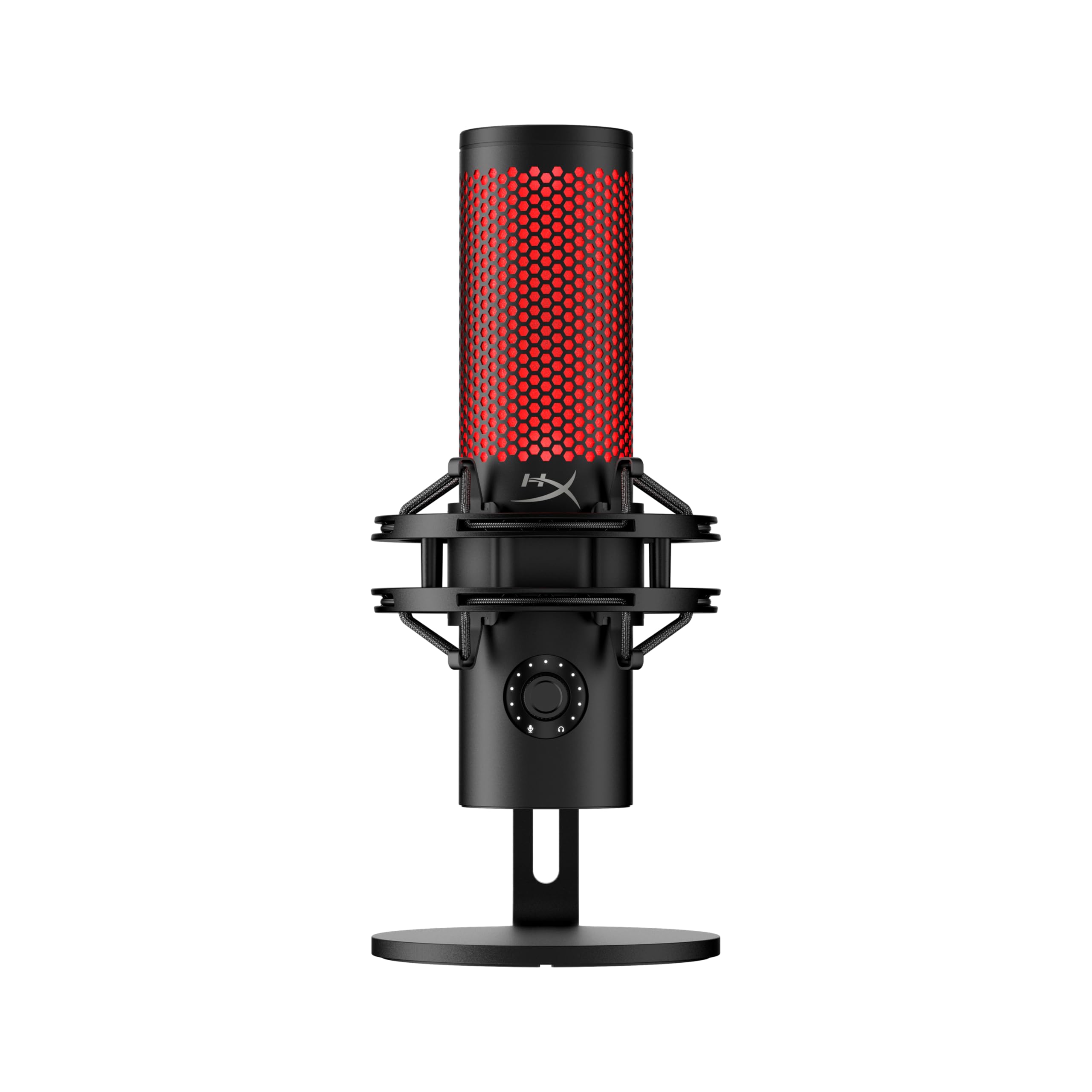 HyperX QuadCast 2 - USB Microphone for Gaming, Streaming and Podcasting, with On-Board Controls, LED Lighting, Removable Shock M