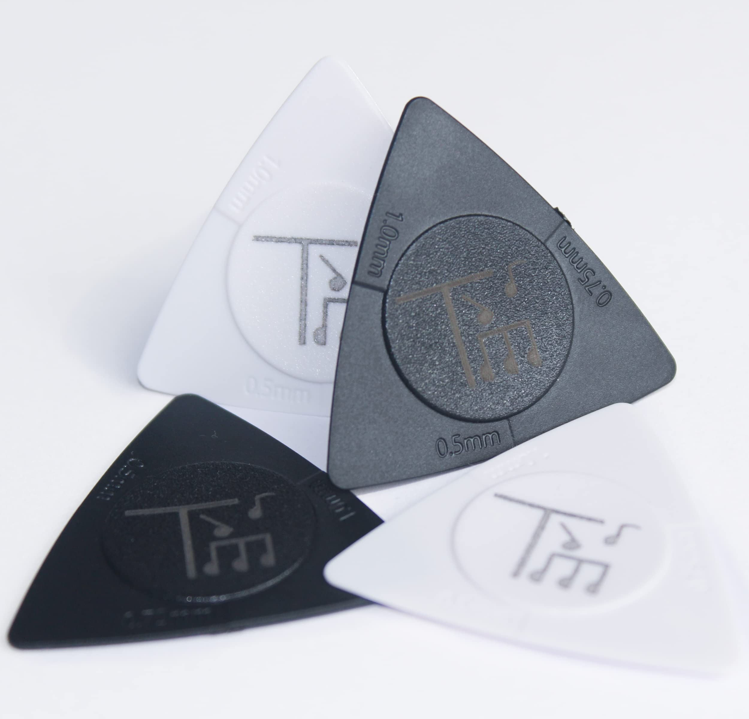 Performance Guitar Picks For Acoustic Guitar - Non-Slip Raised Thumb/Finger Rest - 3 Gauges In One Guitar Pick For Multiple Tone