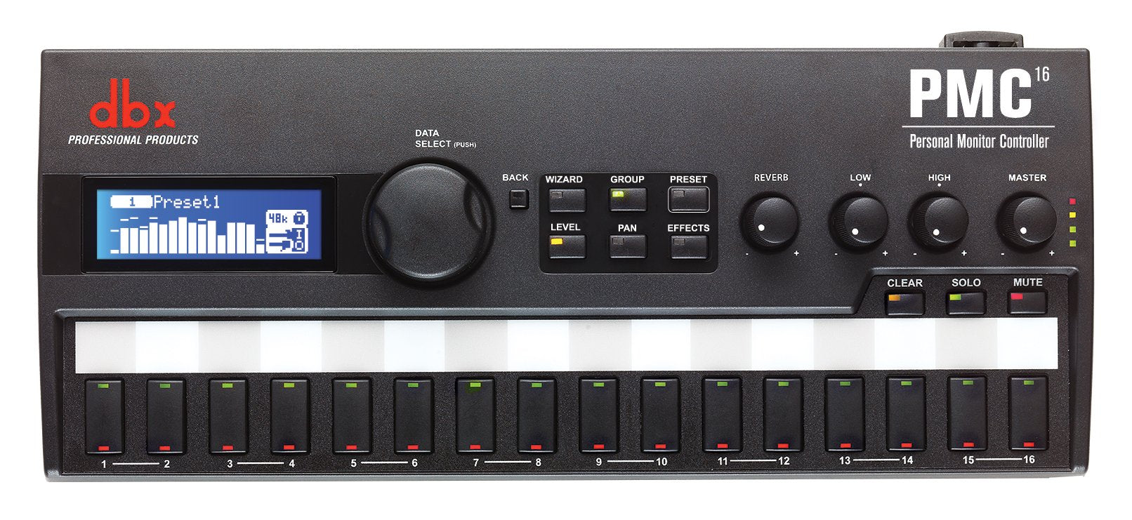 dbx PMC16 16-Channel Personal Monitor Controller with BLU Link Capability