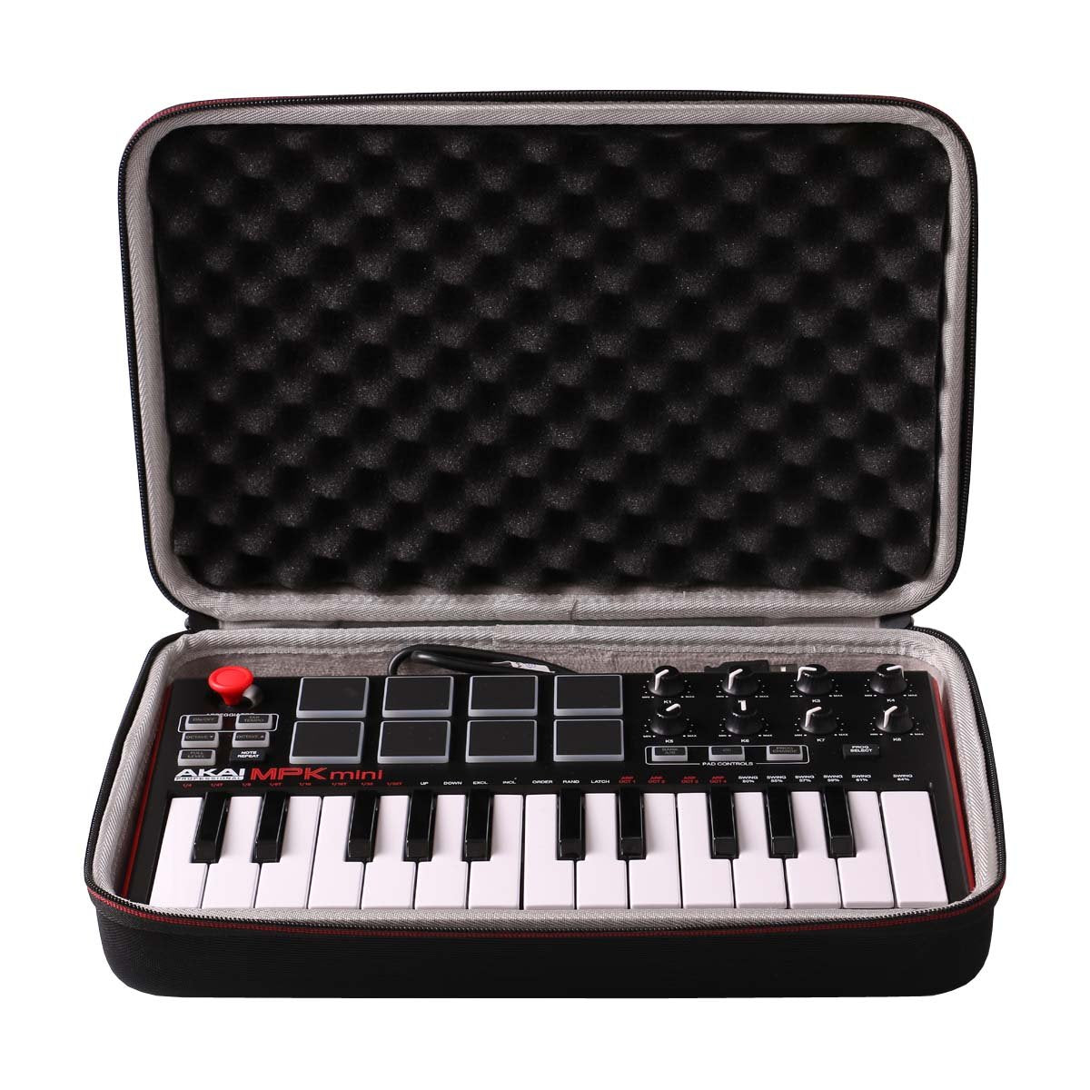 Ltgem Travel Hard Carrying Case For Akai Professional Mpk Mini Mk3 / Mpk Mini Play Mk3 / Mpk Mini Mkii/Mpk Mini Play - 25 Key Us