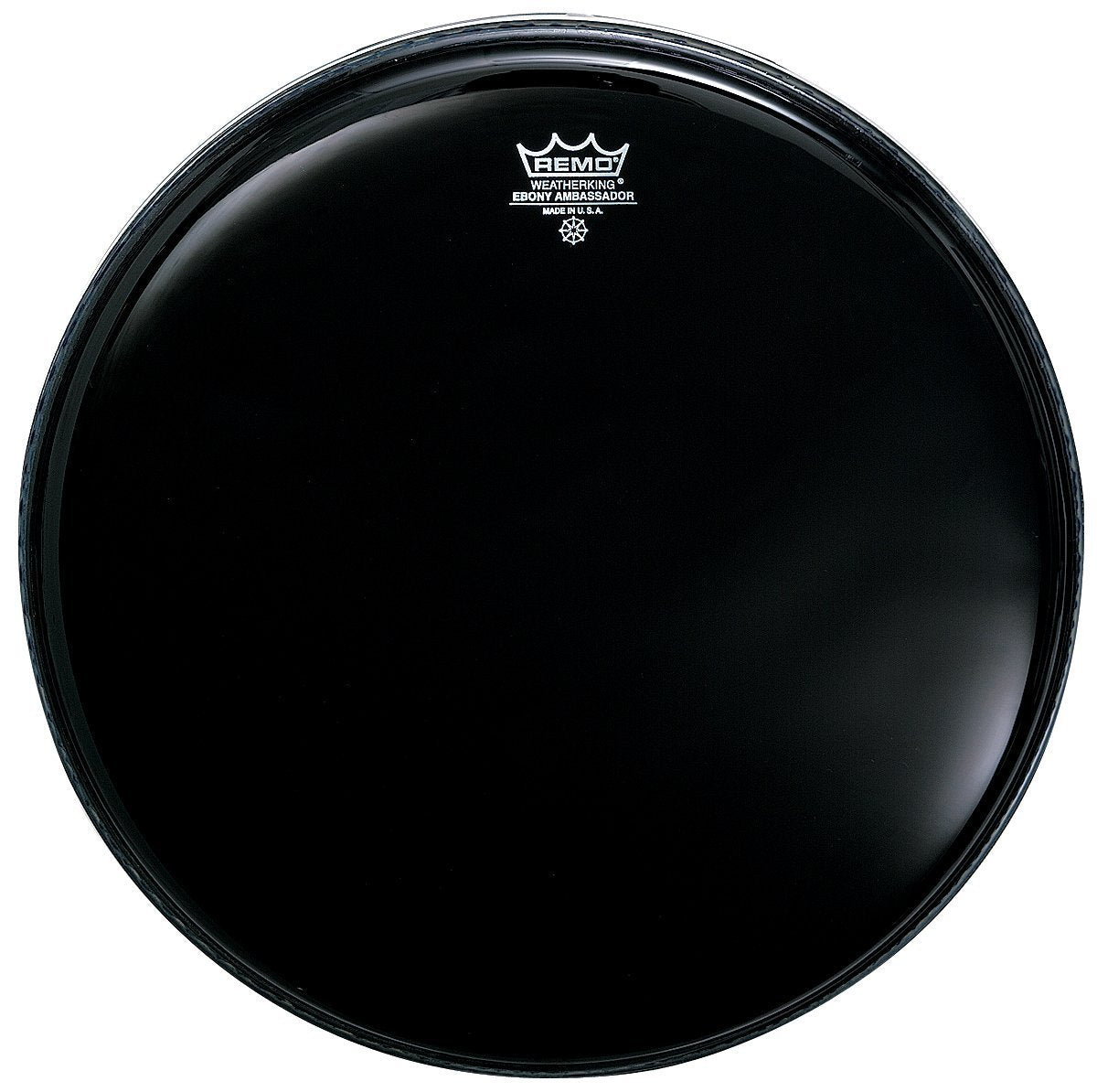 Remo ES001200 Ebony Ambassador Drum Head, 12-Inch
