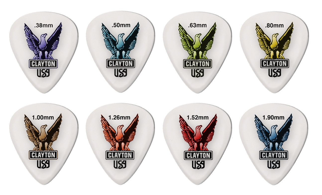 Clayton Picks Acetal S100/12 Guitar Picks