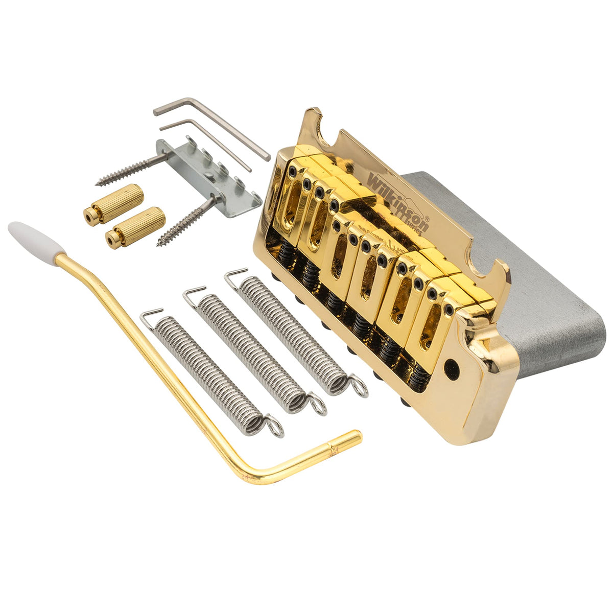Wilkinson Wov08 52.5Mm (2-1/16 Inch) 2-Point Tremolo Bridge For American Standard Or Professional Fender Strat Electric Guitar,
