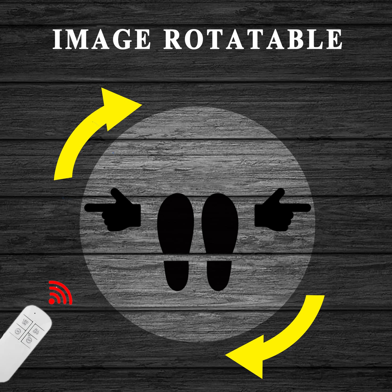 35W LED GOBO Projector Outdoor, GOBO Projector Custom Logo for Wedding Advertising, Rotating Image GOBO Light Logo Projector for