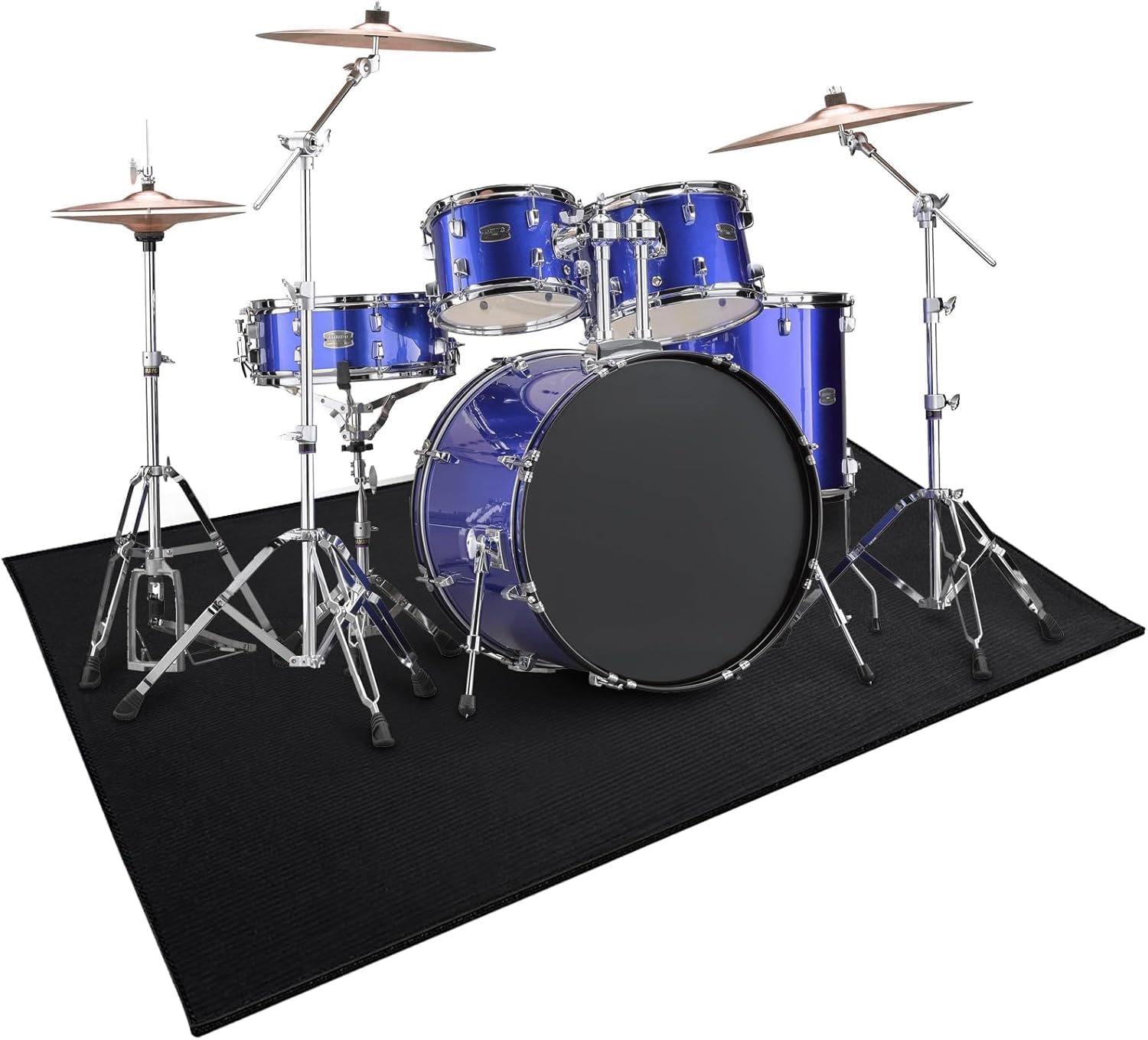 Drum Rug, Drum Mat Drum Carpet with Non-Slip Grip Bottom, Soundproof Music Rug, Tightly Woven Drum Pad for Jazz Drum & Electric 
