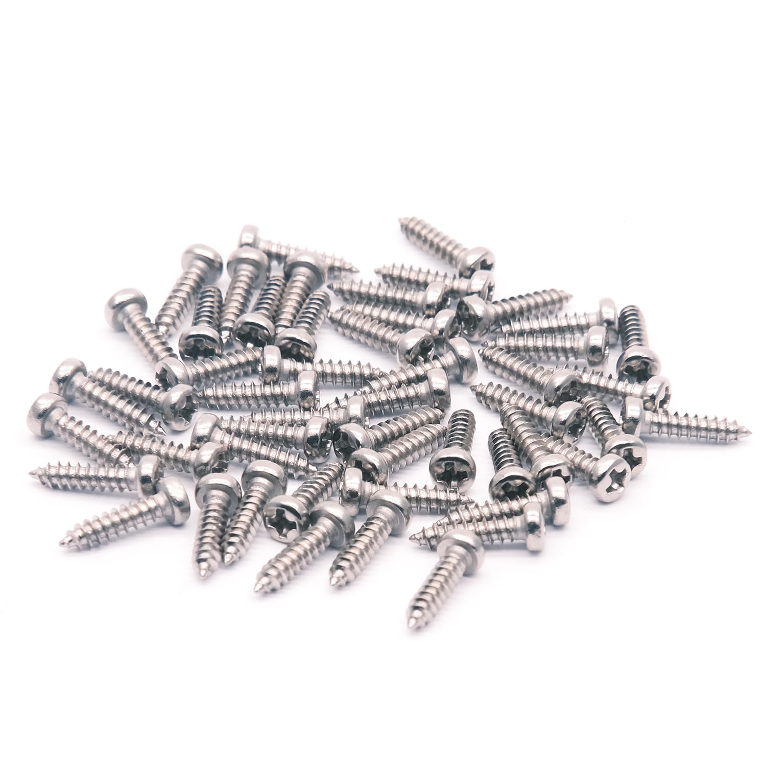 harpfeas Tuning Peg Tuning Key Screws Machine Heads Guitar Tuner Mounting Screws for Electric/Acoustic Guitar Bass 11 x 2 mm (Ch