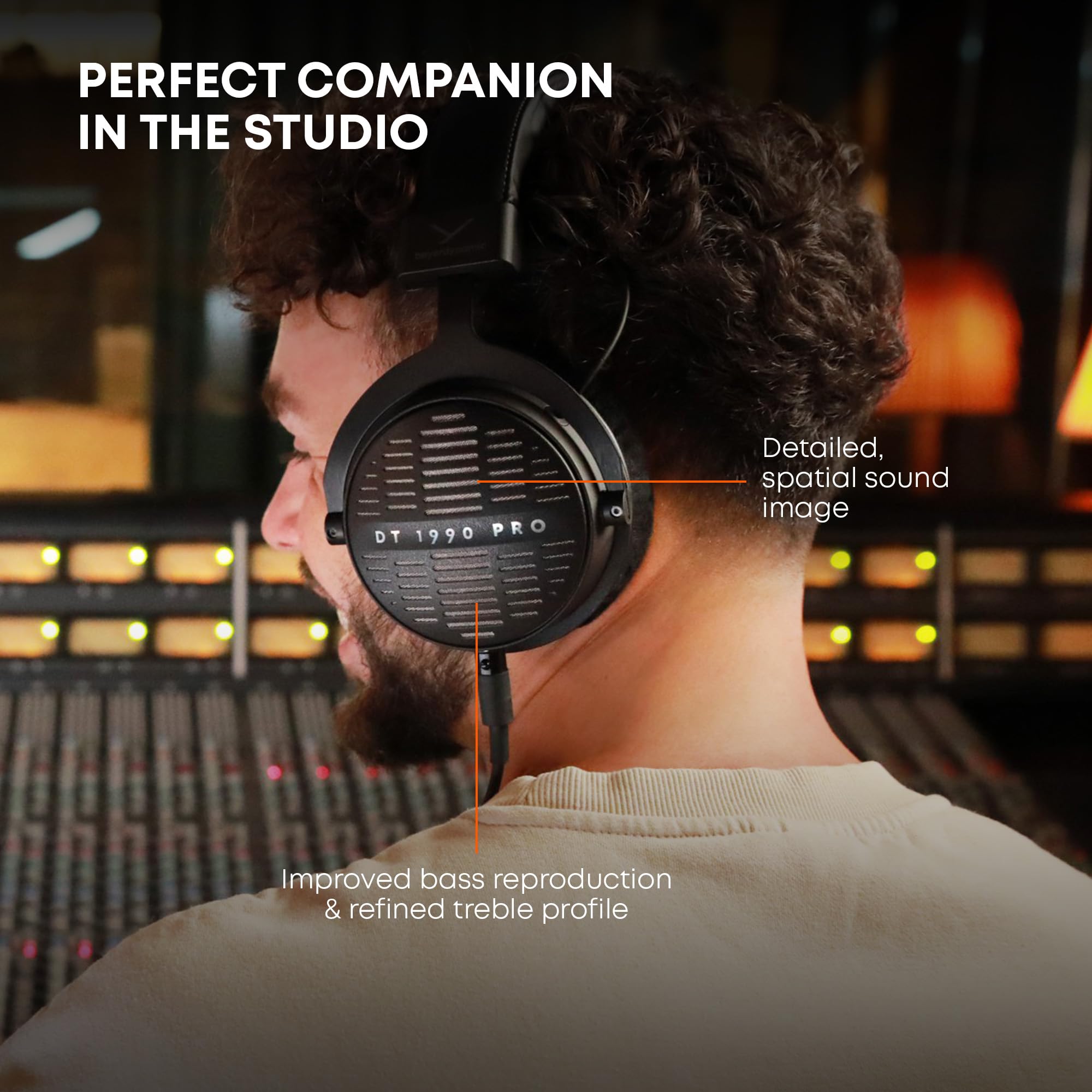 beyerdynamic DT 1990 PRO MKII Premium Tesla Studio Headphones for Mixing, Mastering and Editing (Open)