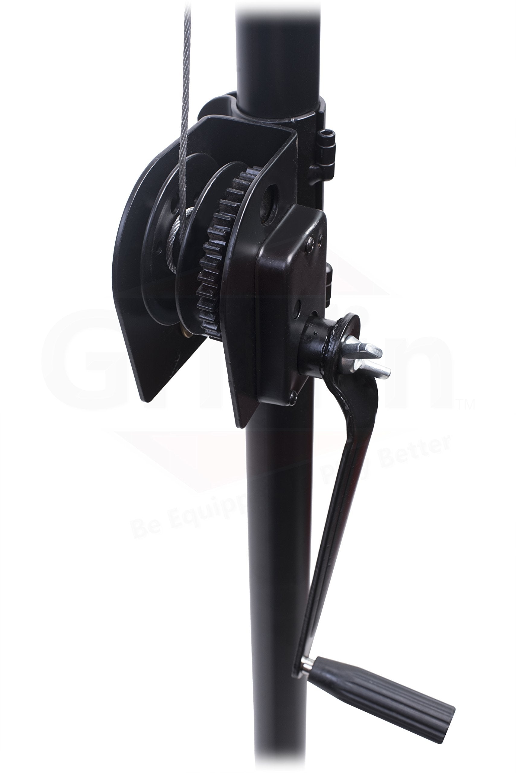 GRIFFIN - Crank Up Triangle Light Truss System | DJ Booth Trussing Stand Kit for Light Cans & Speakers | Pro Audio Lighting Stag