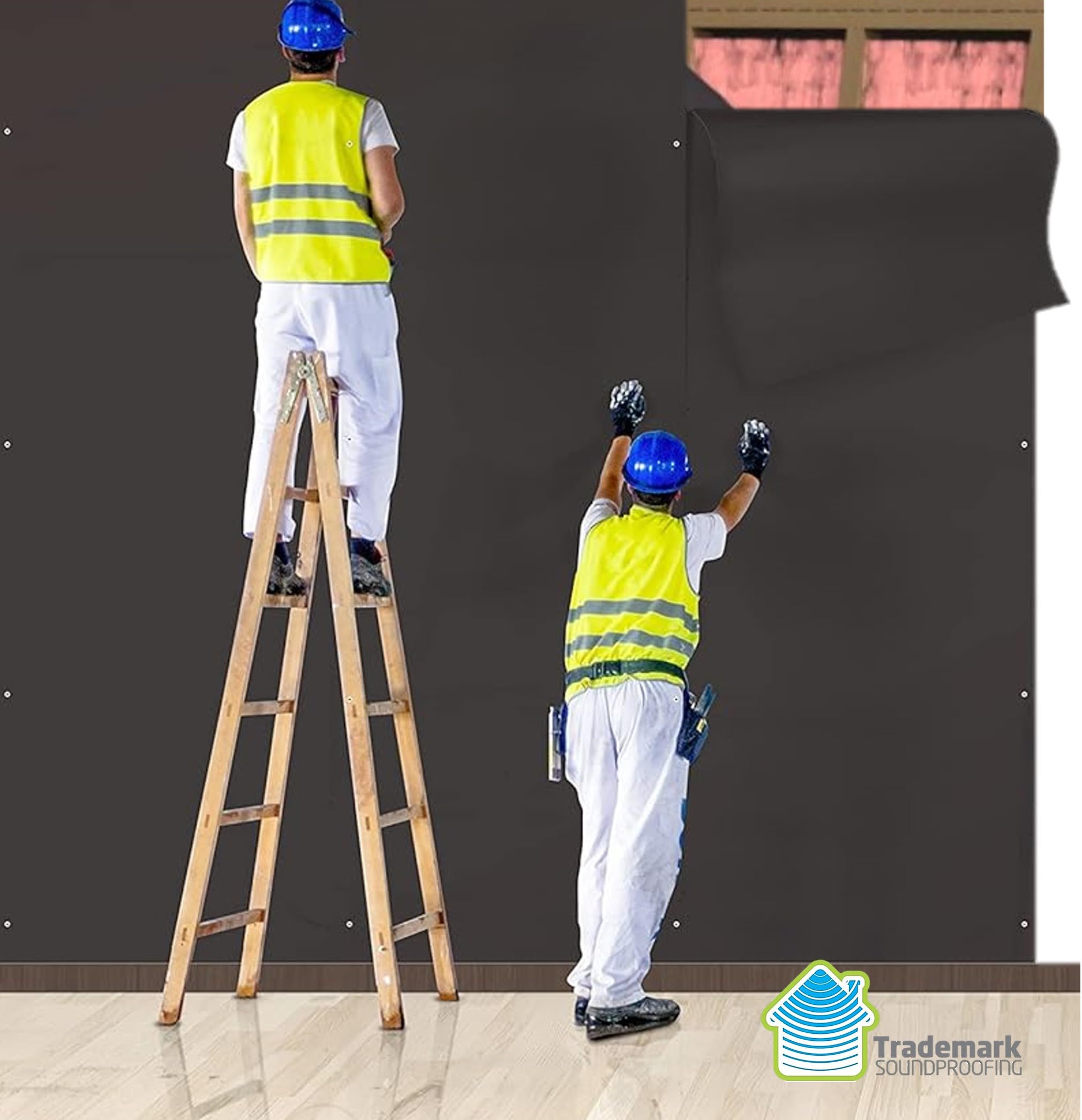 TMS Mass Loaded Vinyl, Soundproofing Material - 1Lb, MLV Acoustic Sound Barrier, 4' X 10' - 1/8 inch Thick (40 Square Feet)