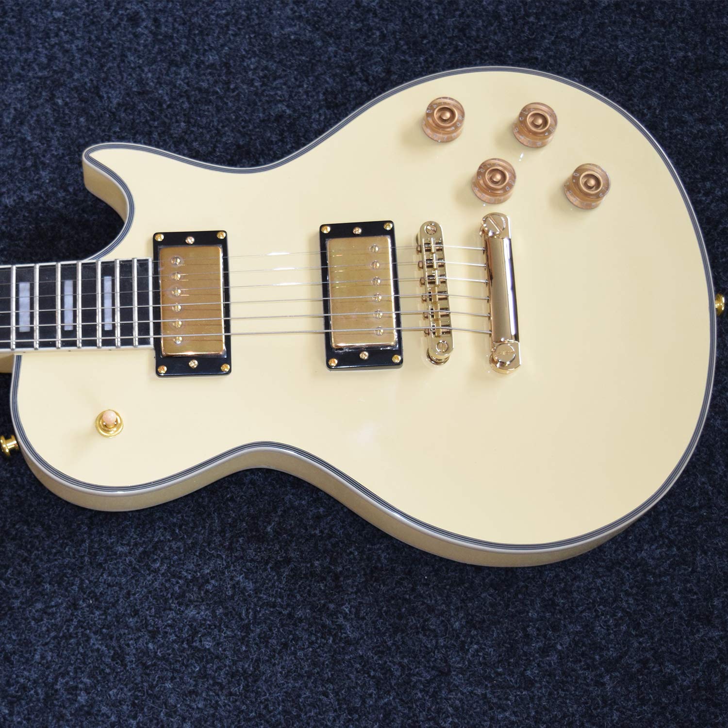 Metallor Humbucker Double Coil Pickups Neck and Bridge Pickup Compatible with LP Style Electric Guitar Parts Replacement Gold.