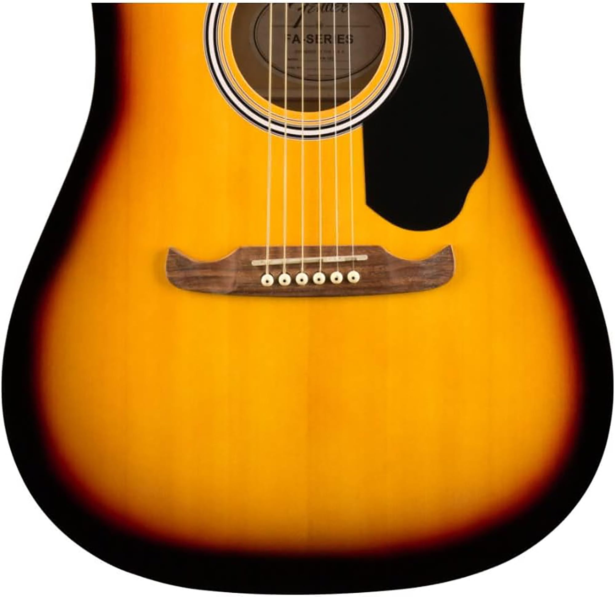 Fender Dreadnought Acoustic Guitar - Sunburst Bundle with Gig Bag, Tuner, Strap, Strings, String Winder, Picks, Fender Play Onli