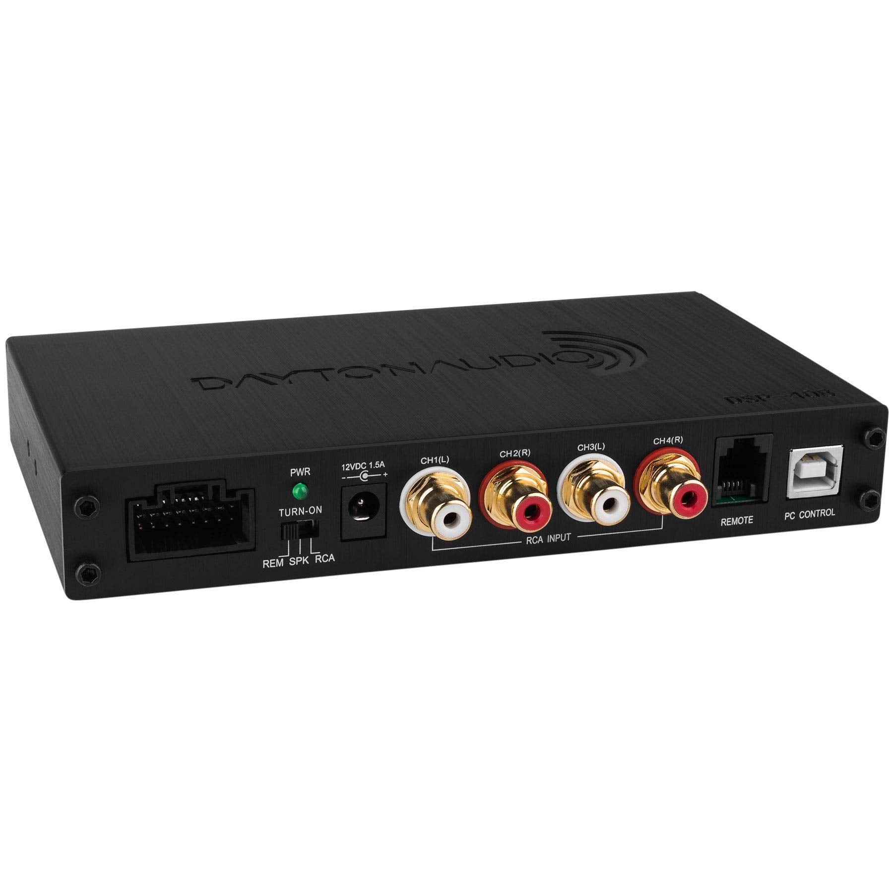 Dayton Audio DSP-408 4 Input 8 Output DSP Digital Signal Processor with Built-in EQ, Crossovers, Time Alignment, and Input/Outpu