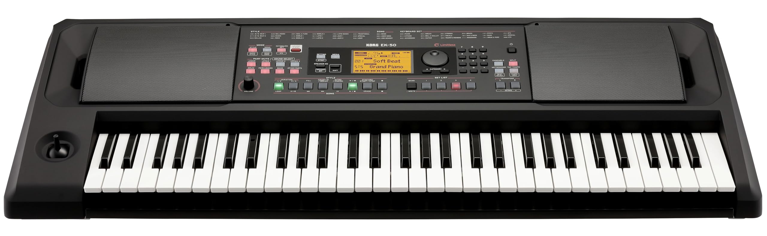 Korg, 61-Key Portable Keyboard, EK-50L