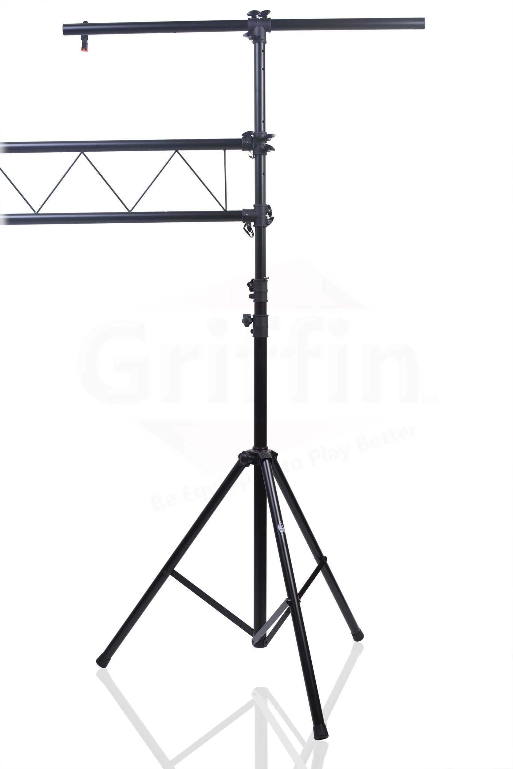 Light Truss Stand System by GRIFFIN | I-Beam Trussing Set & DJ Booth Platform Kit | Hanging Mount Lighting Package for Music Gea