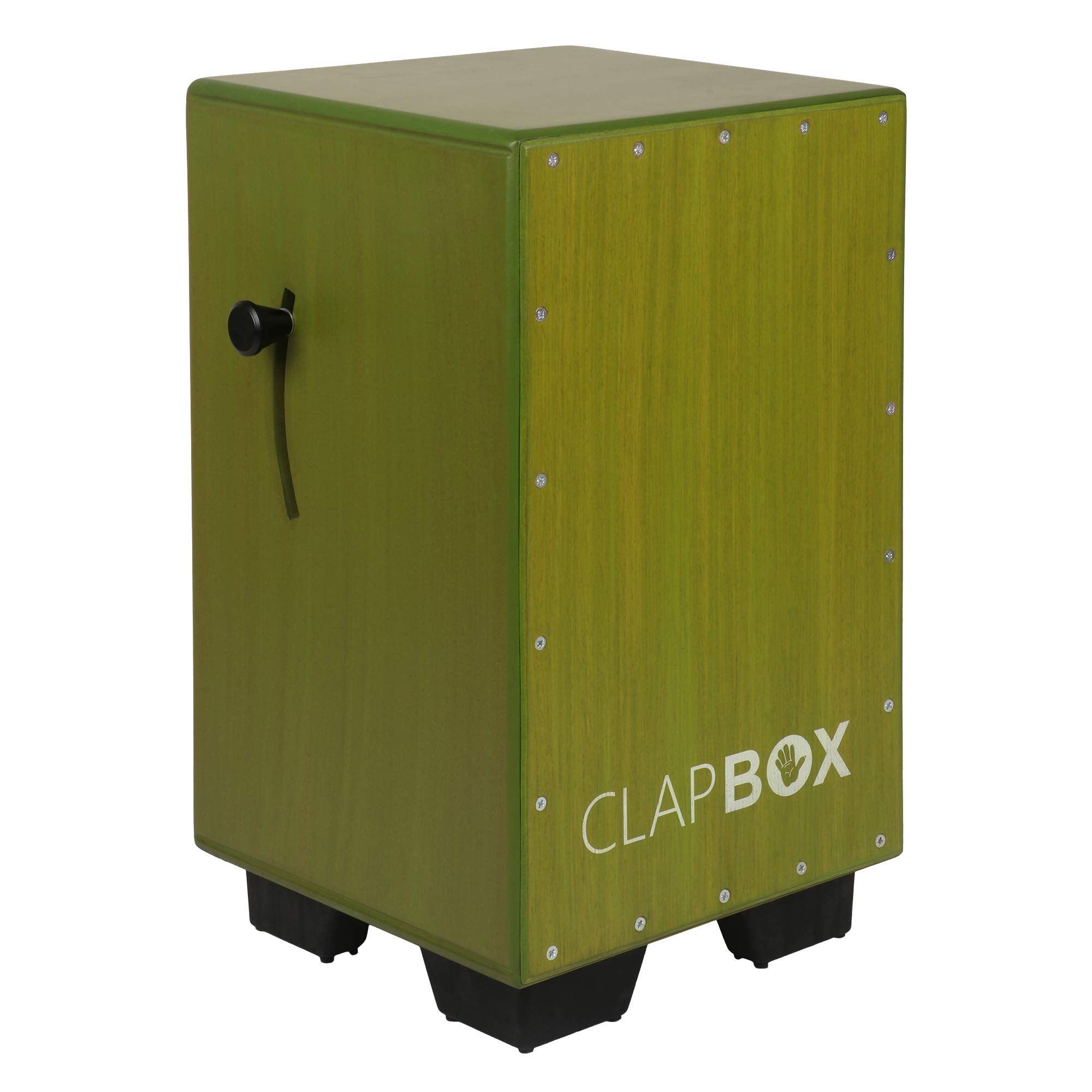 Clapbox Adjustable Snare Cajon CB40- Olive Green, Birch Wood (H:50 W:30 L:30) - 3 Internal Snares