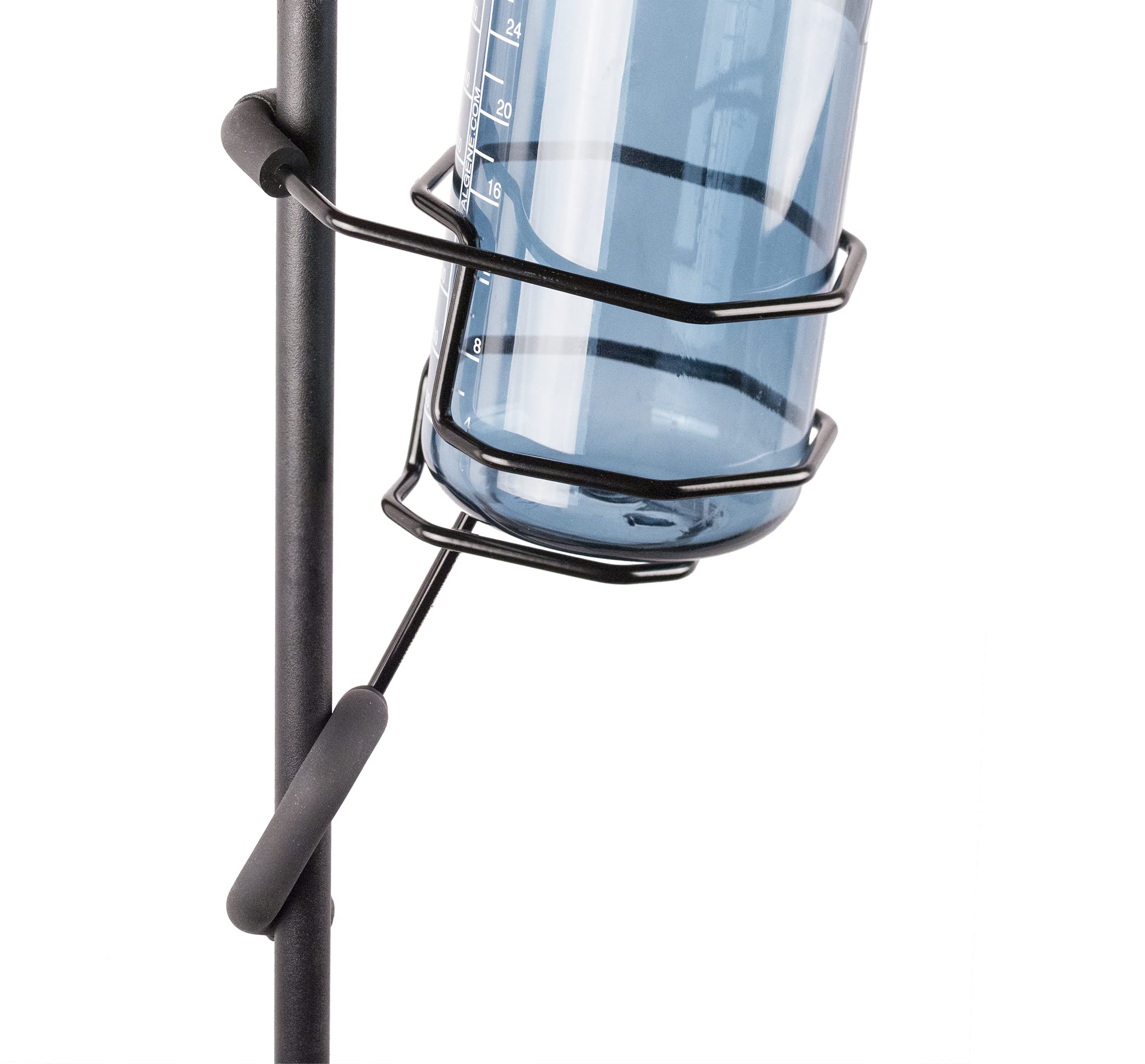 Mic Stand Large Drink Holder - Microphone & Cymbal Pole Mount For Nalgene Water Bottle Mason Jar Atlas Coffee Thermos Contigo Tr