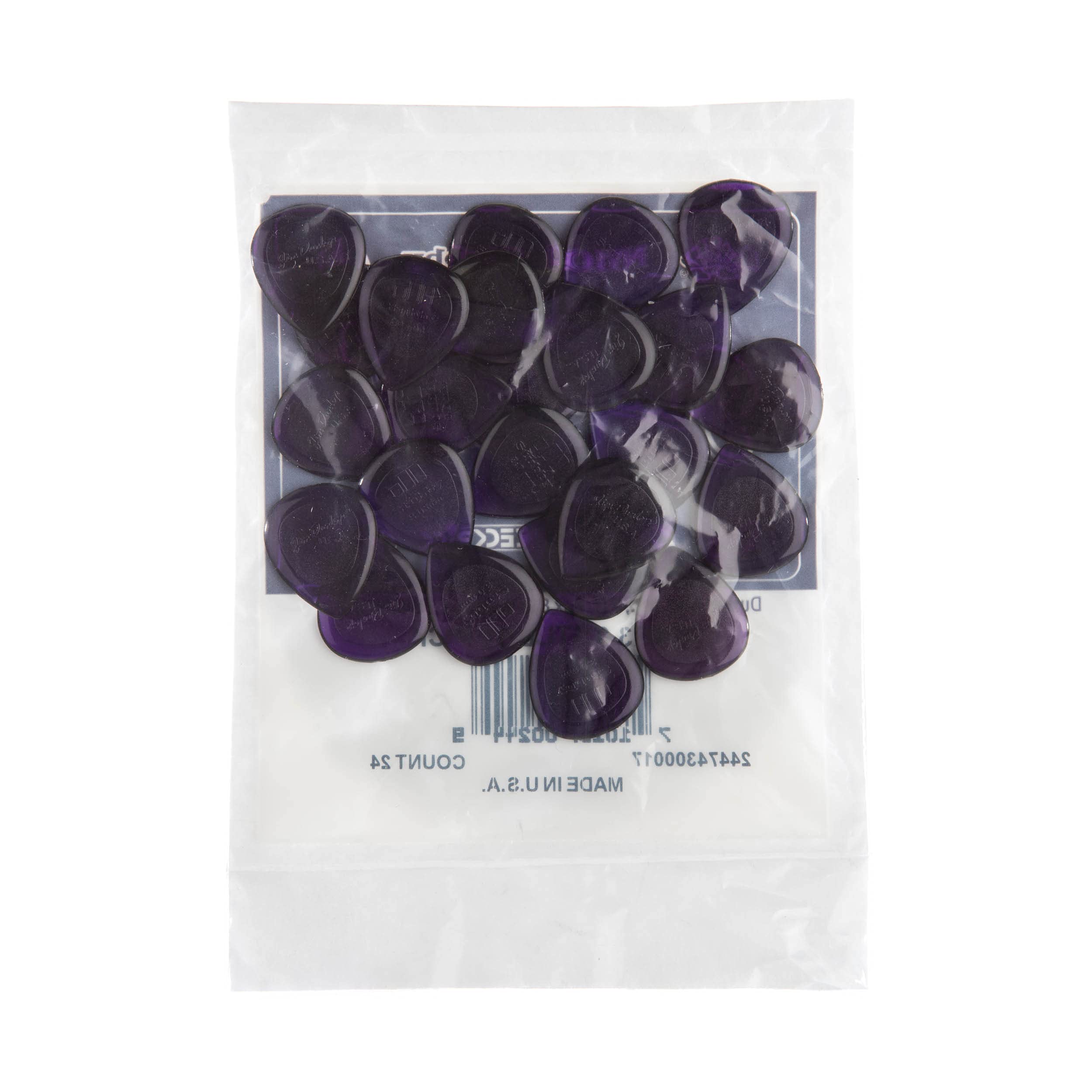 JIM DUNLOP 474R3.0 Stubby, Dark Purple, 3.0mm, 24/Bag