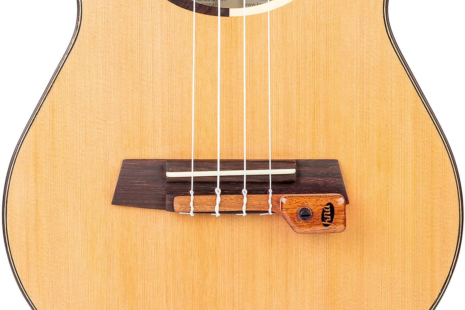 KNA Pickups, 1/8 to 1/4 Instrument Cable Portable Piezo Ukulele with Volume Control (UK-2)