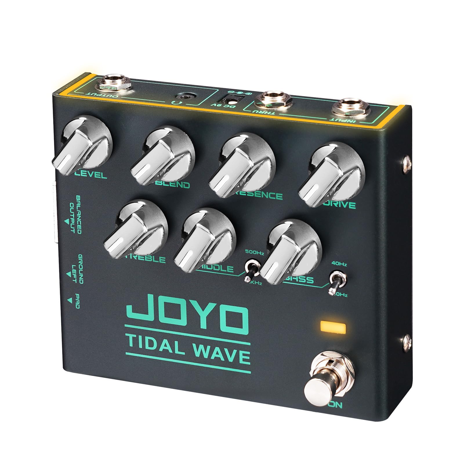 JOYO Bass Guitar Pedals Preamp Overdrive Pedal with EQ and Noise Reduction DI Output for Pop Funk Metal Bassist Electric Guitar 