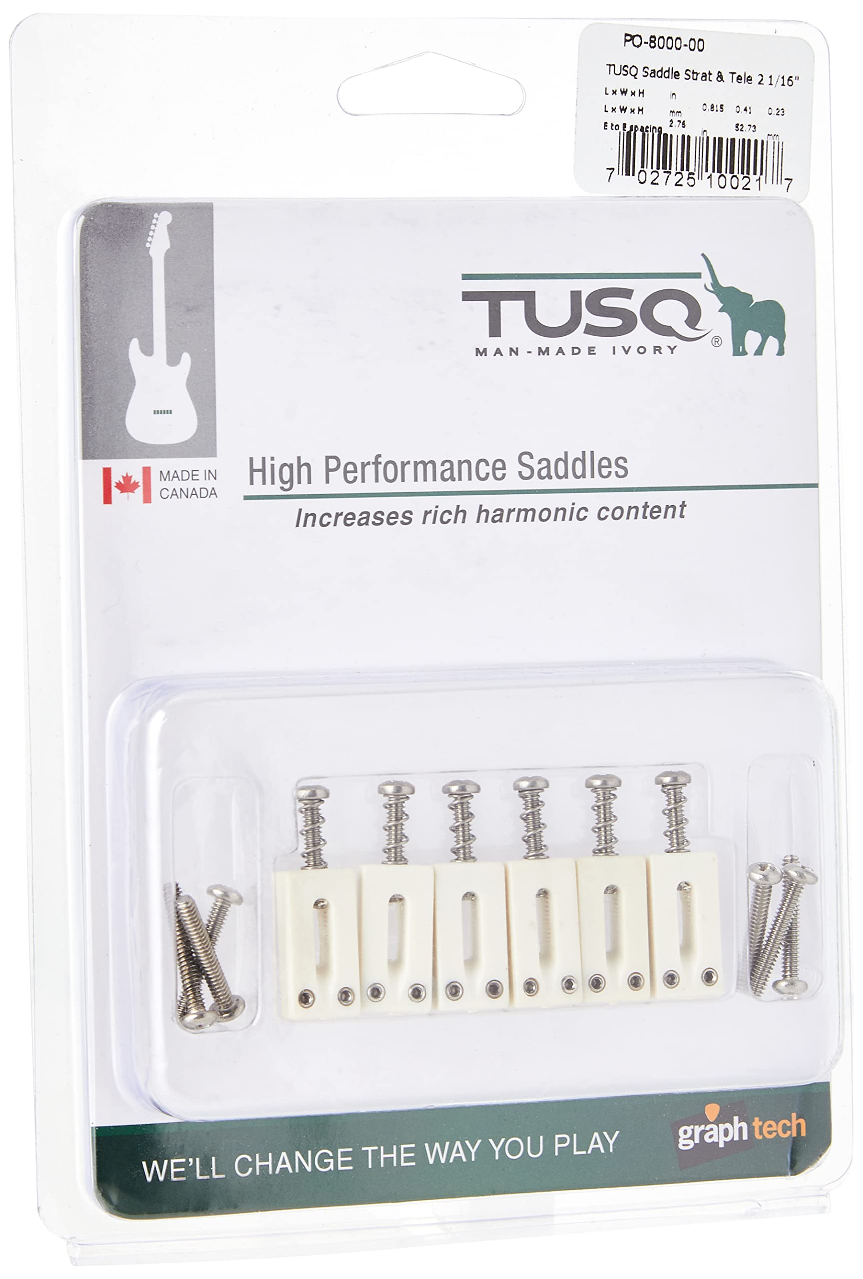 Graphtech Guitar Saddle (Pq-8000-00)