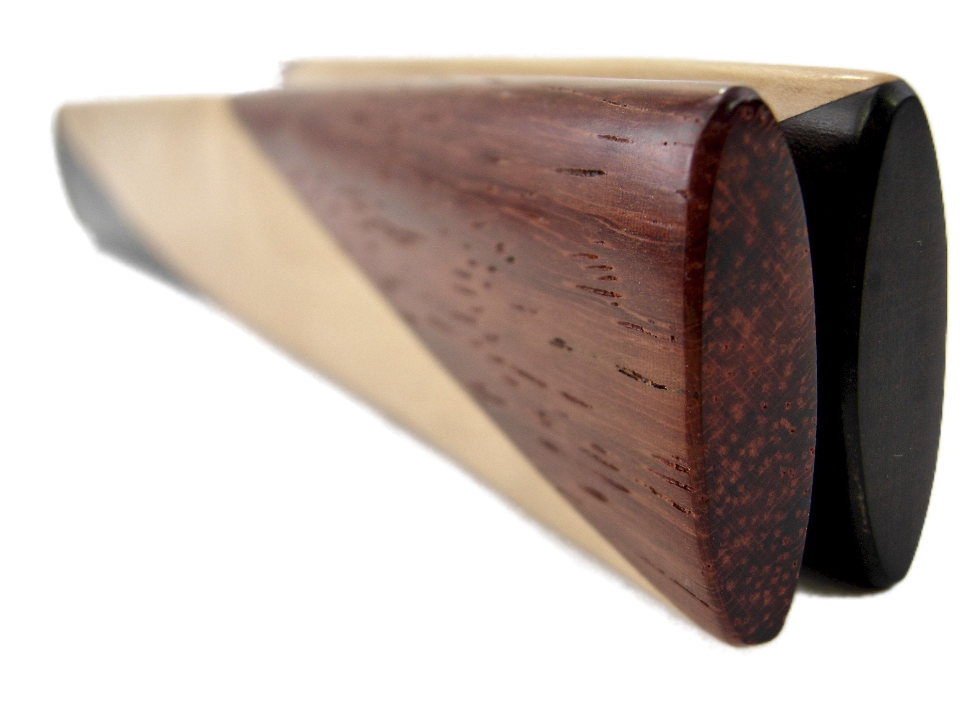 Pea Patch Minstrel-Style Laminated Tri-Tone    Ebony-Boxwood-Padauk Bones (Wide)