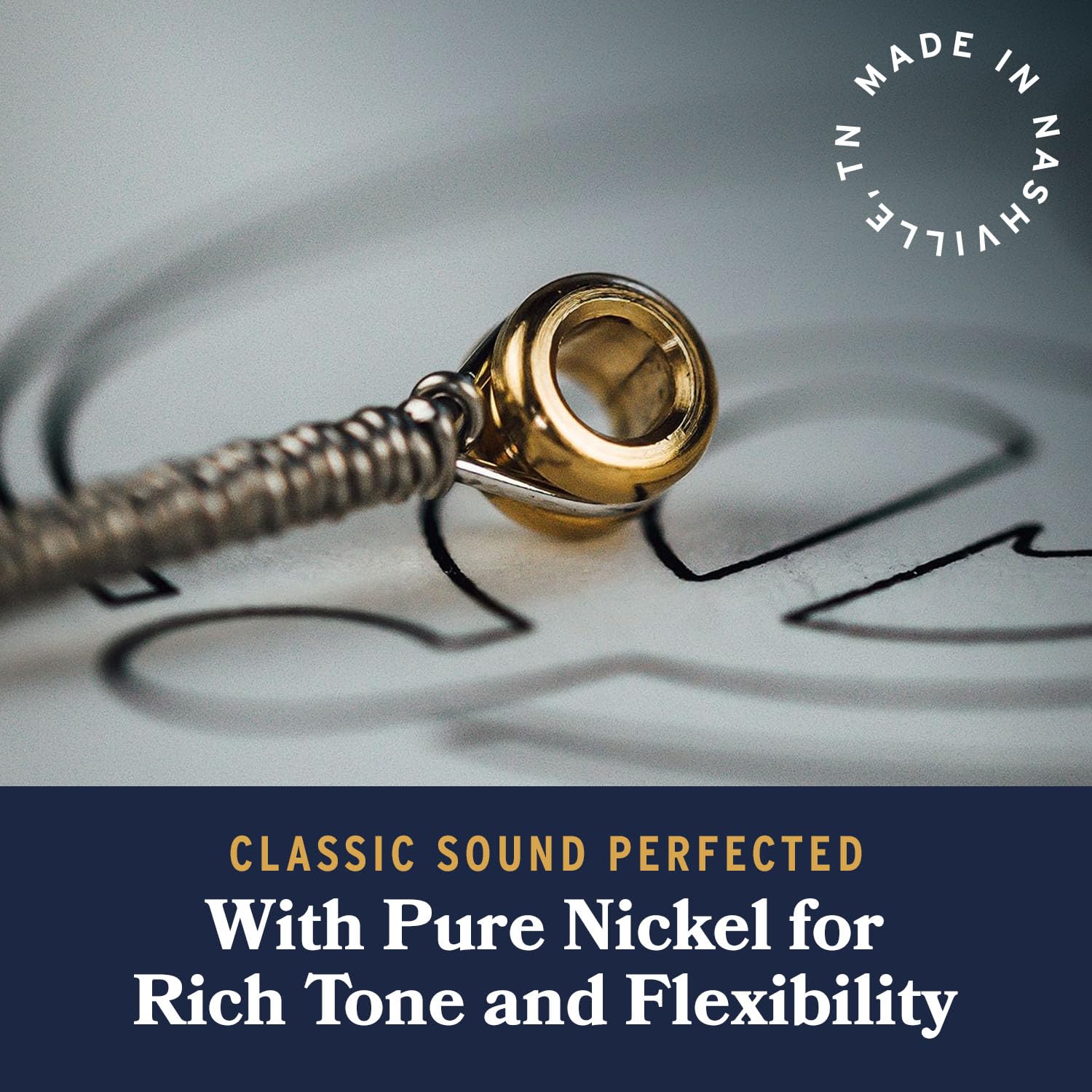 Stringjoy BR1046 Broadways Electric Pure Nickel Guitar Strings, 10-46 Classic Light Gauge, Durable, Guitar Strings for Enhanced