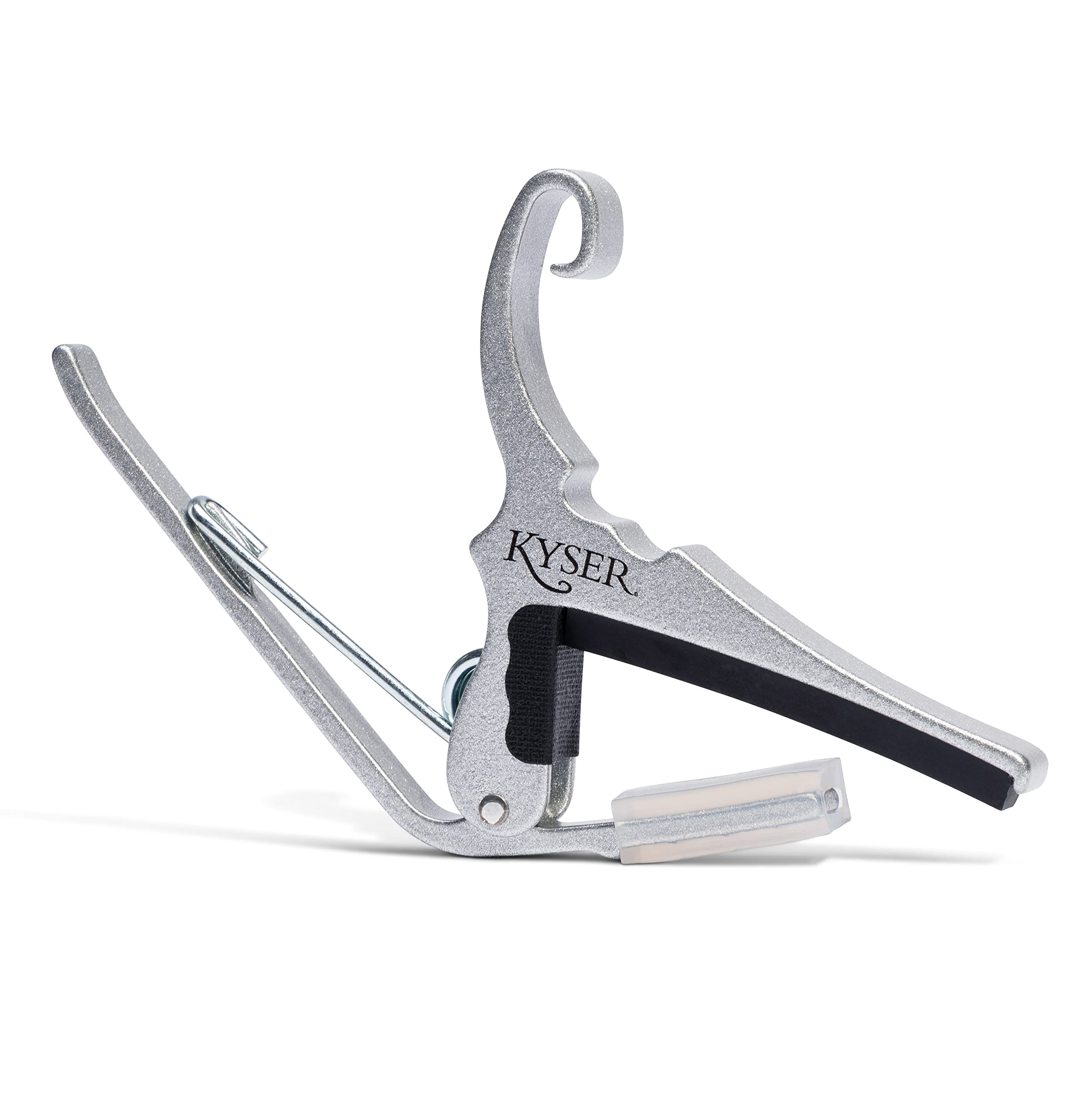 Kyser Quick-Change Guitar Capo For 6-String Acoustic Guitars, Silver, Kg6Sa