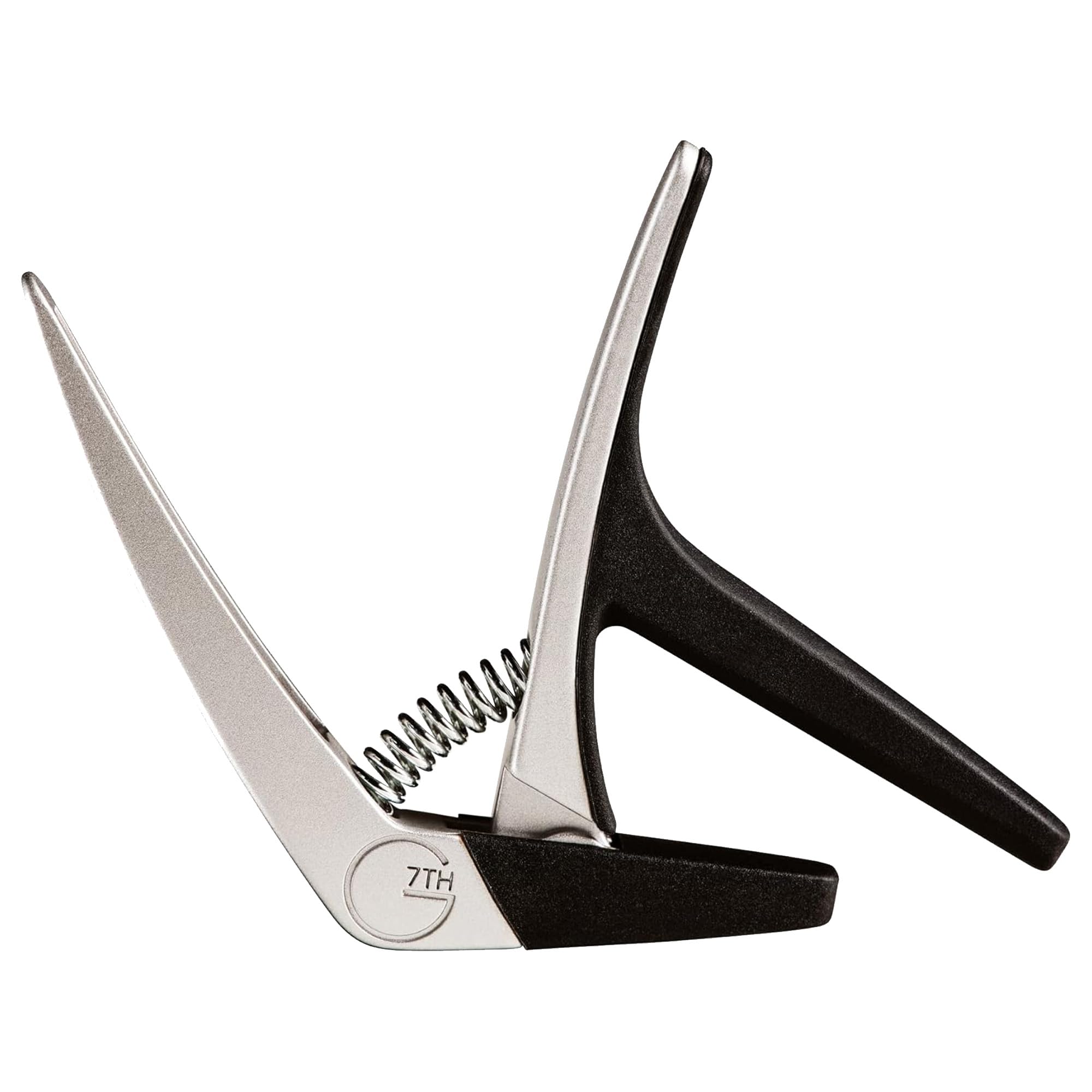 G7th Nashville Silver Ukelele Capo - Lightweight and Low Profile with Protective Silicone Pads - Tuning Stability for Effortless