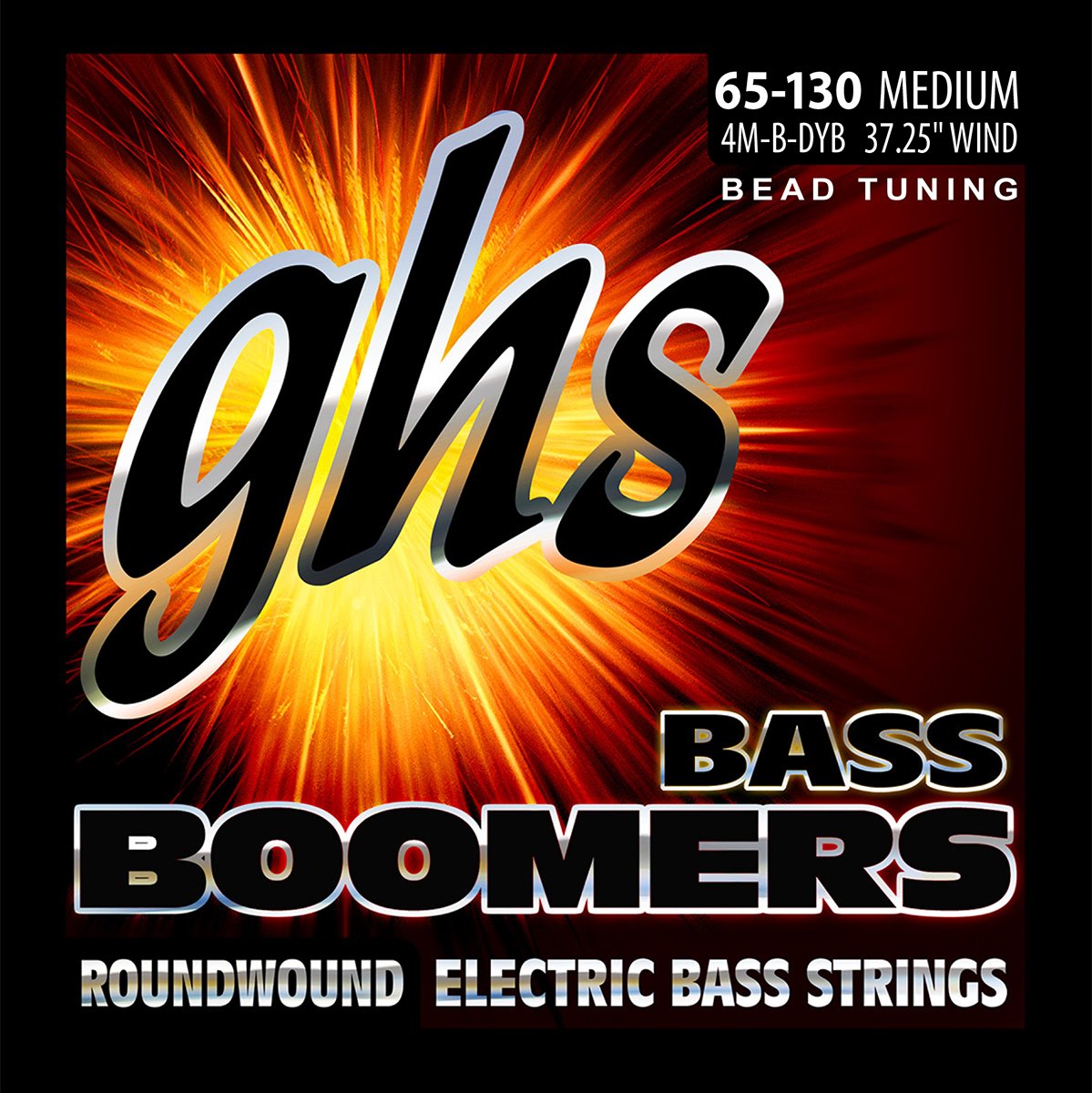 Ghs Strings 4M-B-Dyb Electric Bass Boomer String Sets Nickel Plated Guitar Strings, Medium