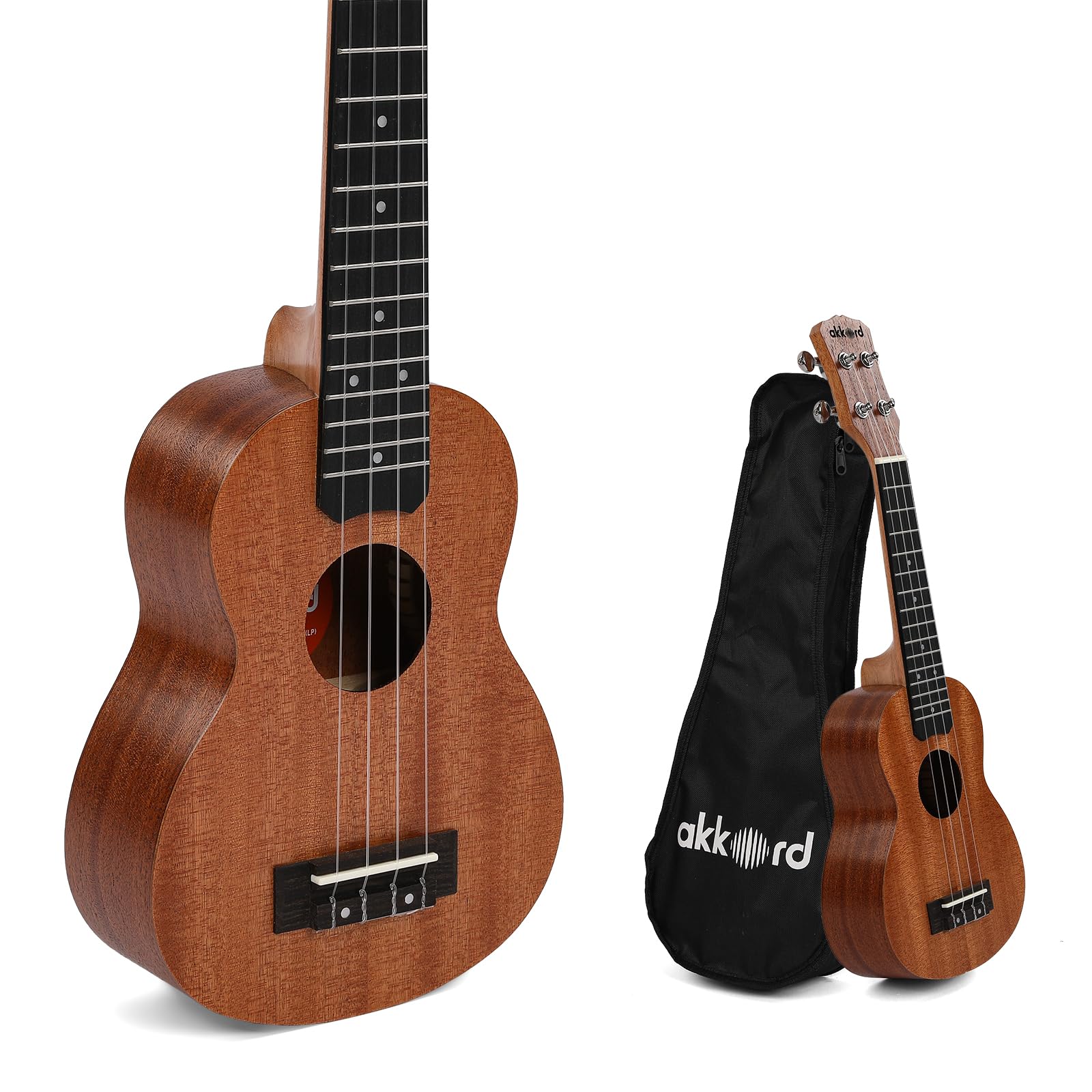 Akkord Mahogony Wood Soprano 21 Ukulele With Gig-Bag