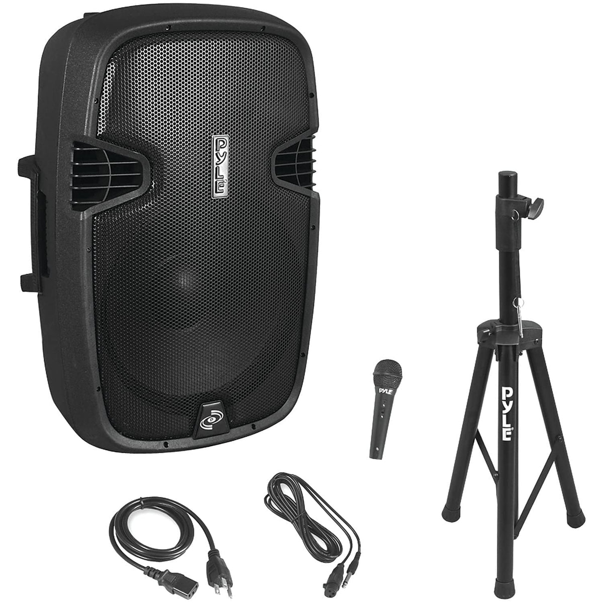 Pyle Pphp155St Wireless Portable Pa Speaker System - 1500W High Powered Bluetooth Compatible Active Outdoor Sound Speakers W/ Us