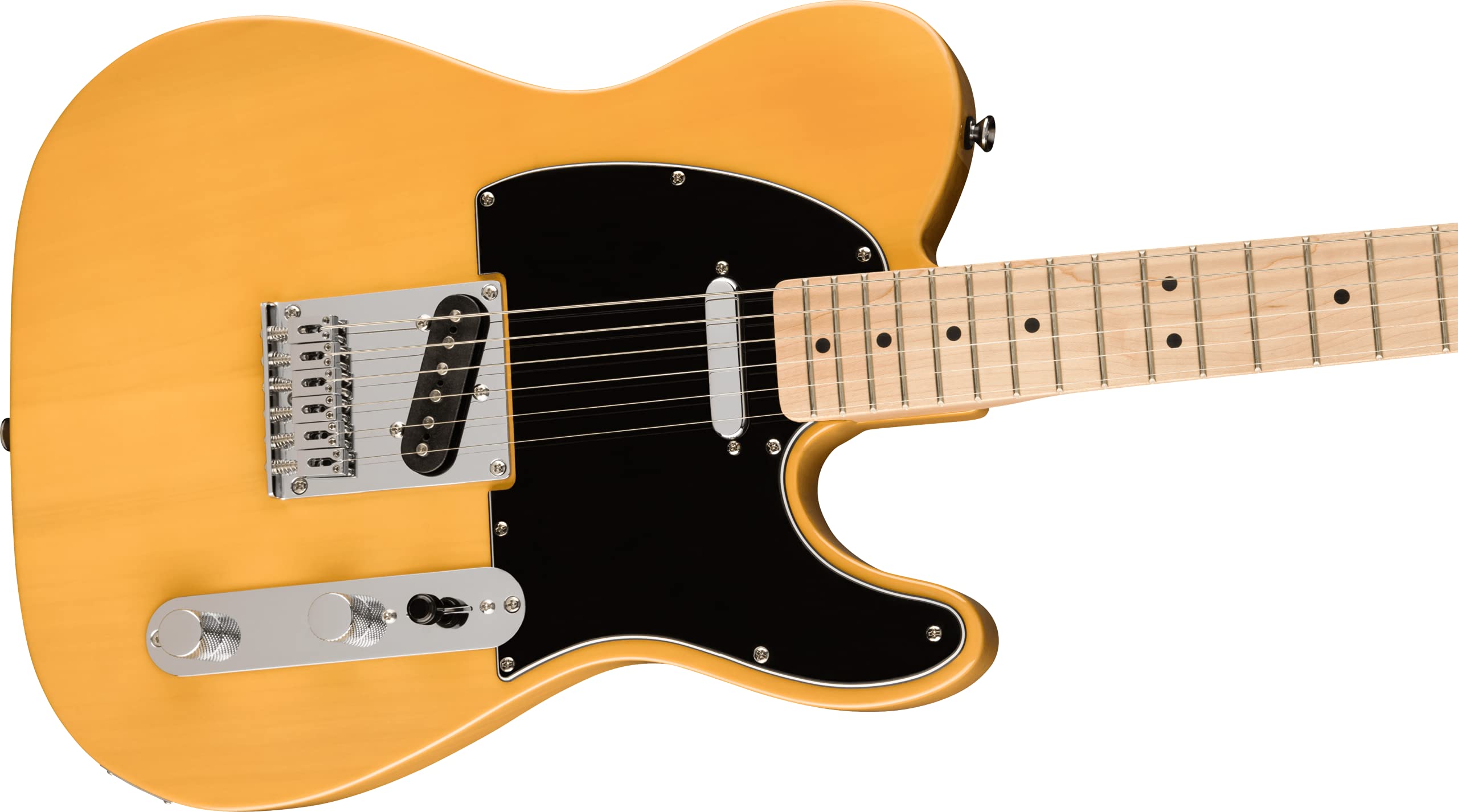 Squier Affinity Series Telecaster Electric Guitar, with 2-Year Warranty, Butterscotch Blonde, Maple Fingerboard
