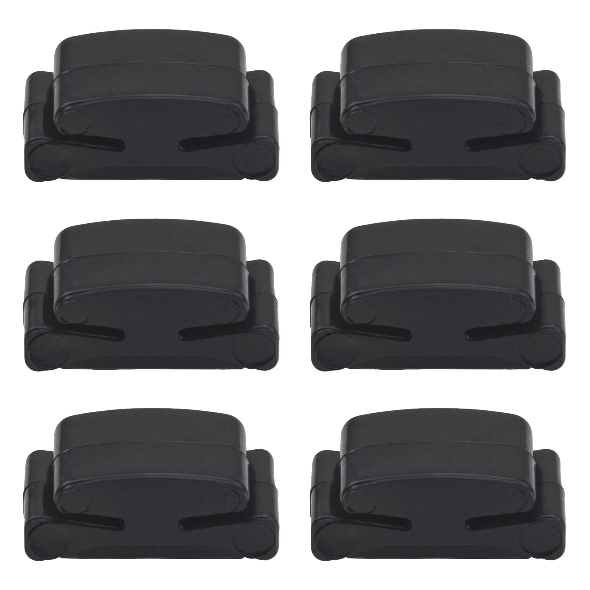 18Pcs Yootones Rubber Pick Holder, Rubber Guitar Pick Holder Fix on Headstock Compatible with Guitar Bass Ukulele (Black)