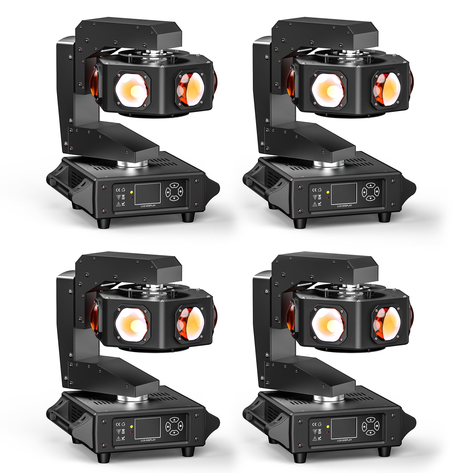 Moving Head DJ Light XYZ Three-Axis Linkage 6X40W RGBW LED Stage Lighting Beam Lights Spotlight 14/16 CH Wash Light with DMX and