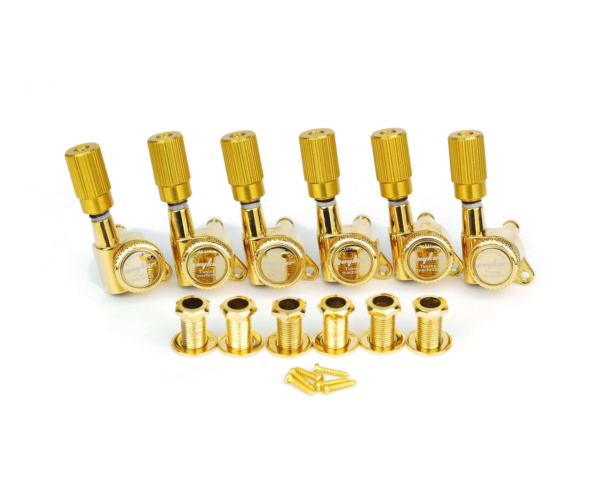 Guyker Guitar Locking Tuners (6 For Right) - 1:18 Pro Lock String Tuning Key Pegs Machine Head Set Replacement For St Tl Sg Lp S