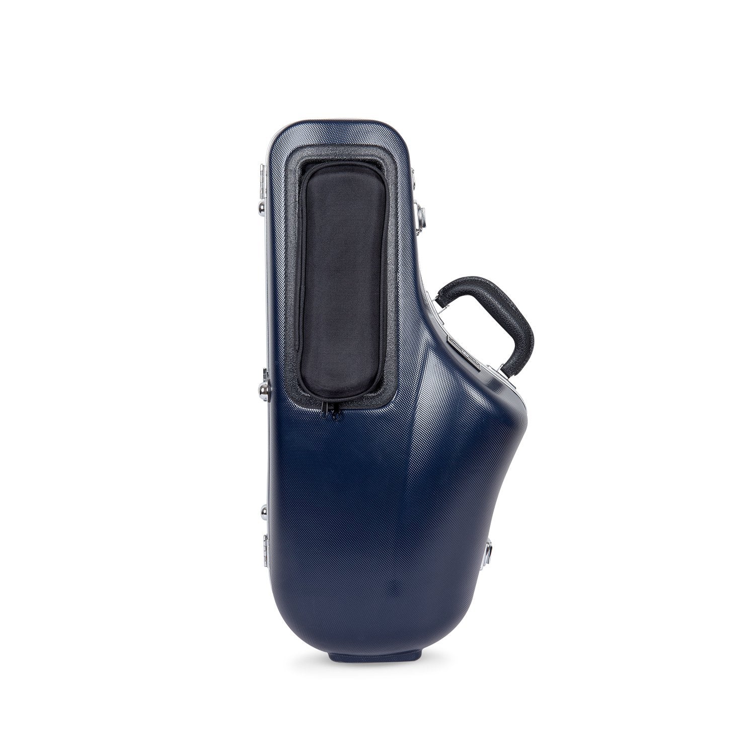 Crossrock Alto Saxophone Case, with Removable Shoulder Strap, Accessories Pocket, Locking Latch - Blue (CRA860ASBL)