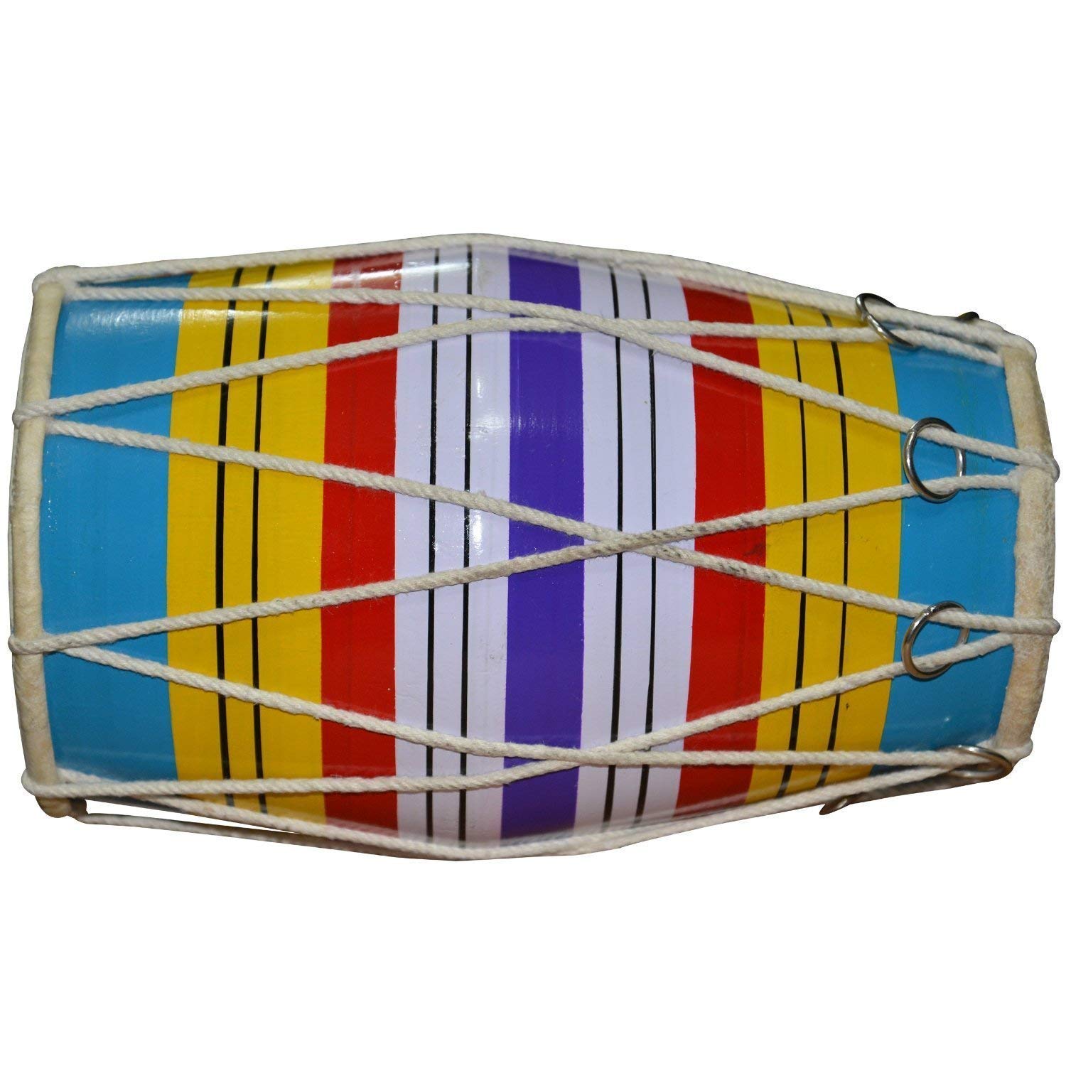 Sai Musicals Wooden Baby Dholak, Multi Colour