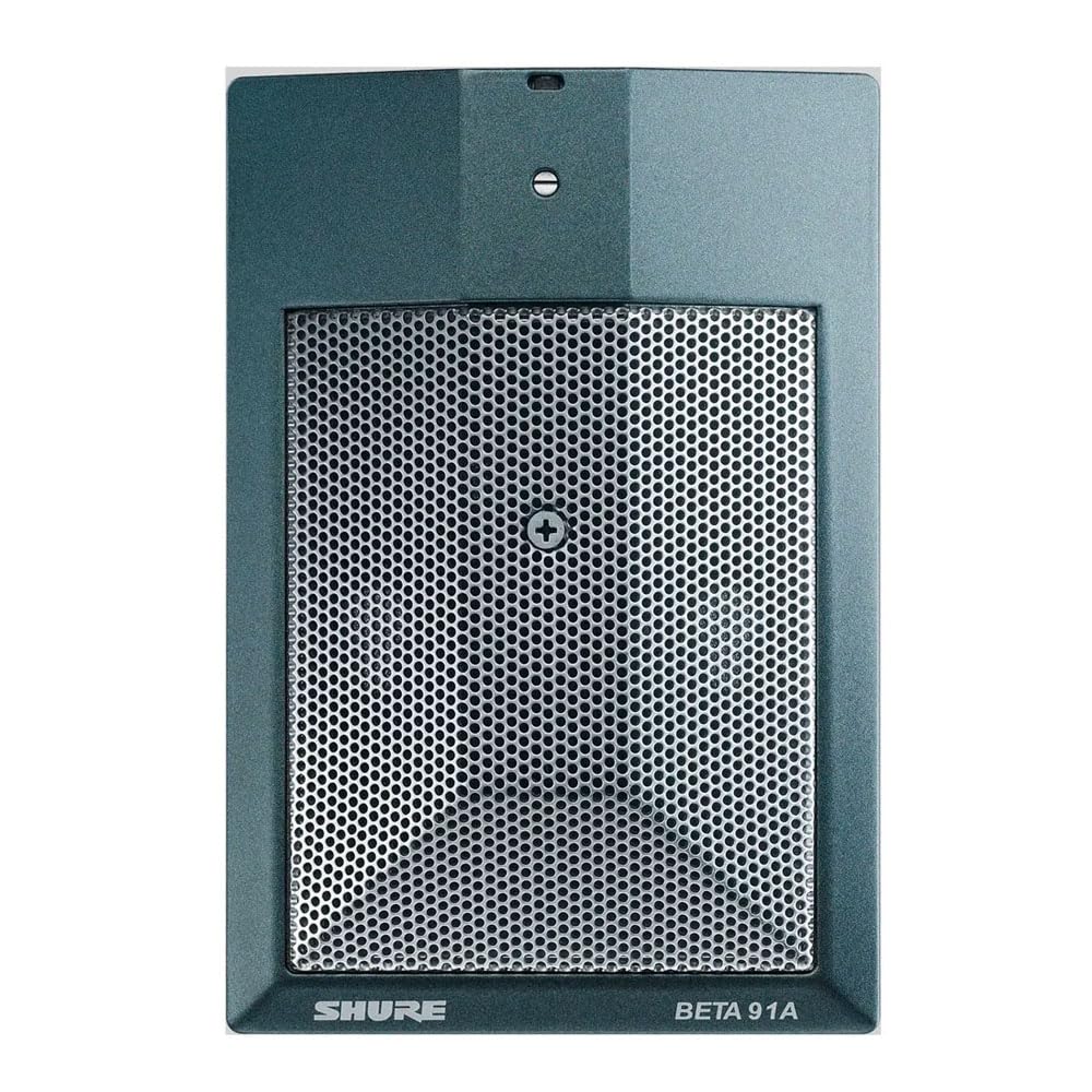 Shure BETA 91A Kick Drum Microphone - Half-Cardioid Condenser Mic with Integrated Preamplifier and XLR Connector, Low Profile De