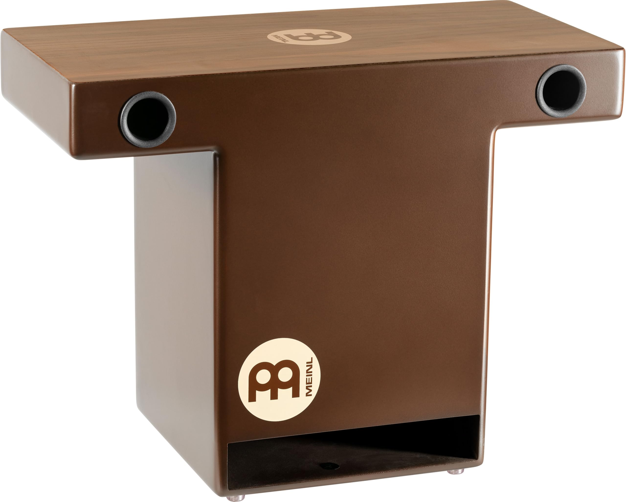 Meinl Slaptop Cajon Box Drum with Internal Snares and Forward Projecting Sound Ports - NOT MADE IN CHINA - Walnut Playing Surfac