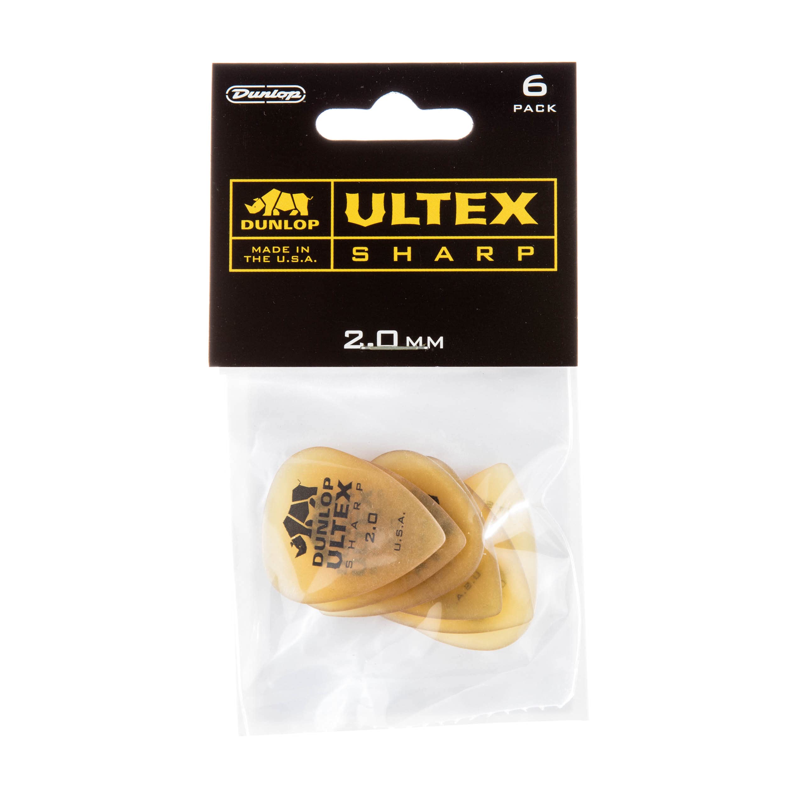 Dunlop 433P2.0 Ultex Sharp, 2.0mm, 6/Player's Pack