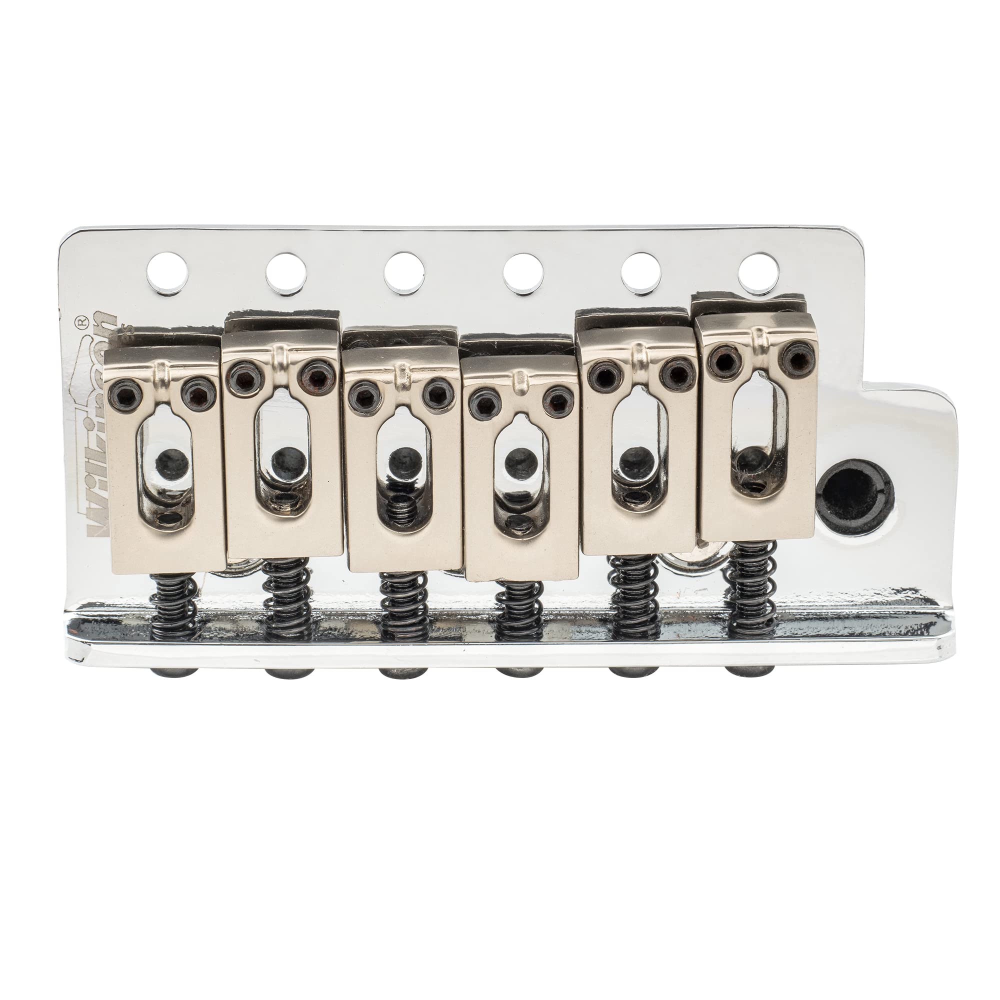Wilkinson WOV04 54mm (2-1/8 inch) Tremolo Bridge 6-Screw for Squier/Mexico Fender/MIJ Strat Electric Guitar, Chrome