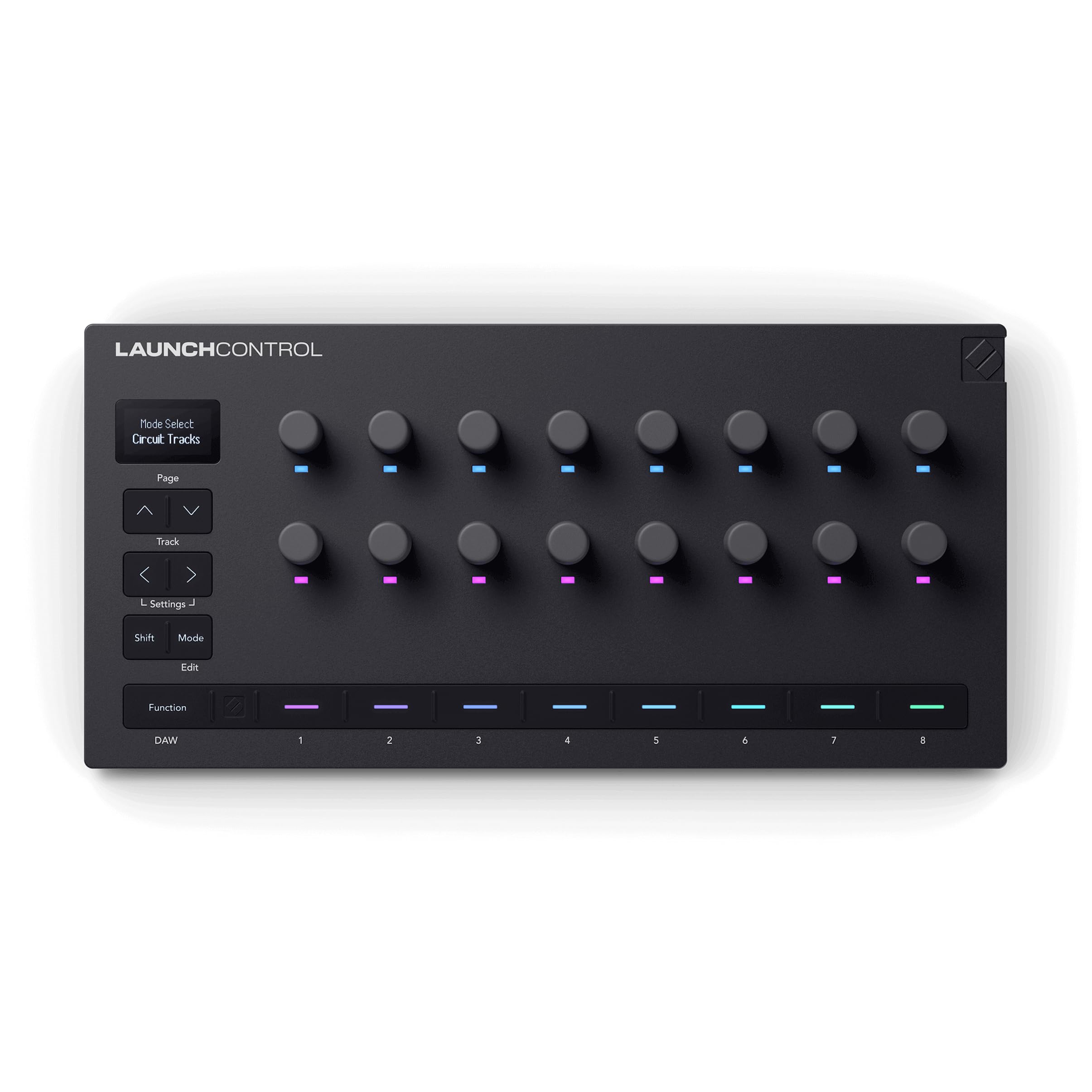 Novation Launch Control 3 - USB Powered, MIDI Control Surface for DAW and Hardware Integration with 16 Endless Encoders, 5-Pin M