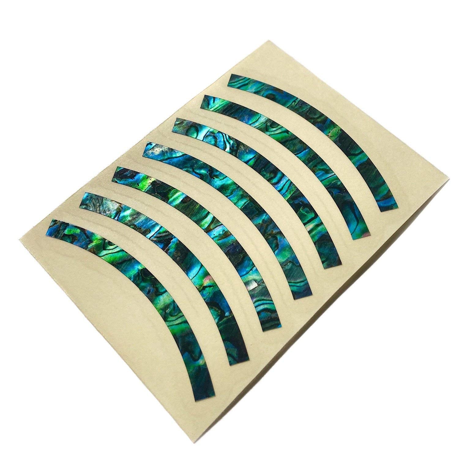 Inlay Stickers for Acoustic Guitars - Soundhole Rosette/Purfling - Stripe - Abalone Green