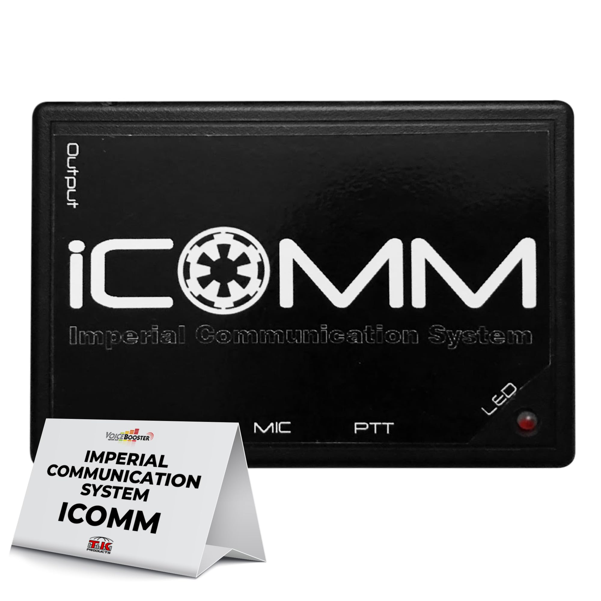 Voicebooster Speak Out Icomm - Imperial Communication System - Plug and Play System with 8 Random Static Burst Effects -Voice Ac