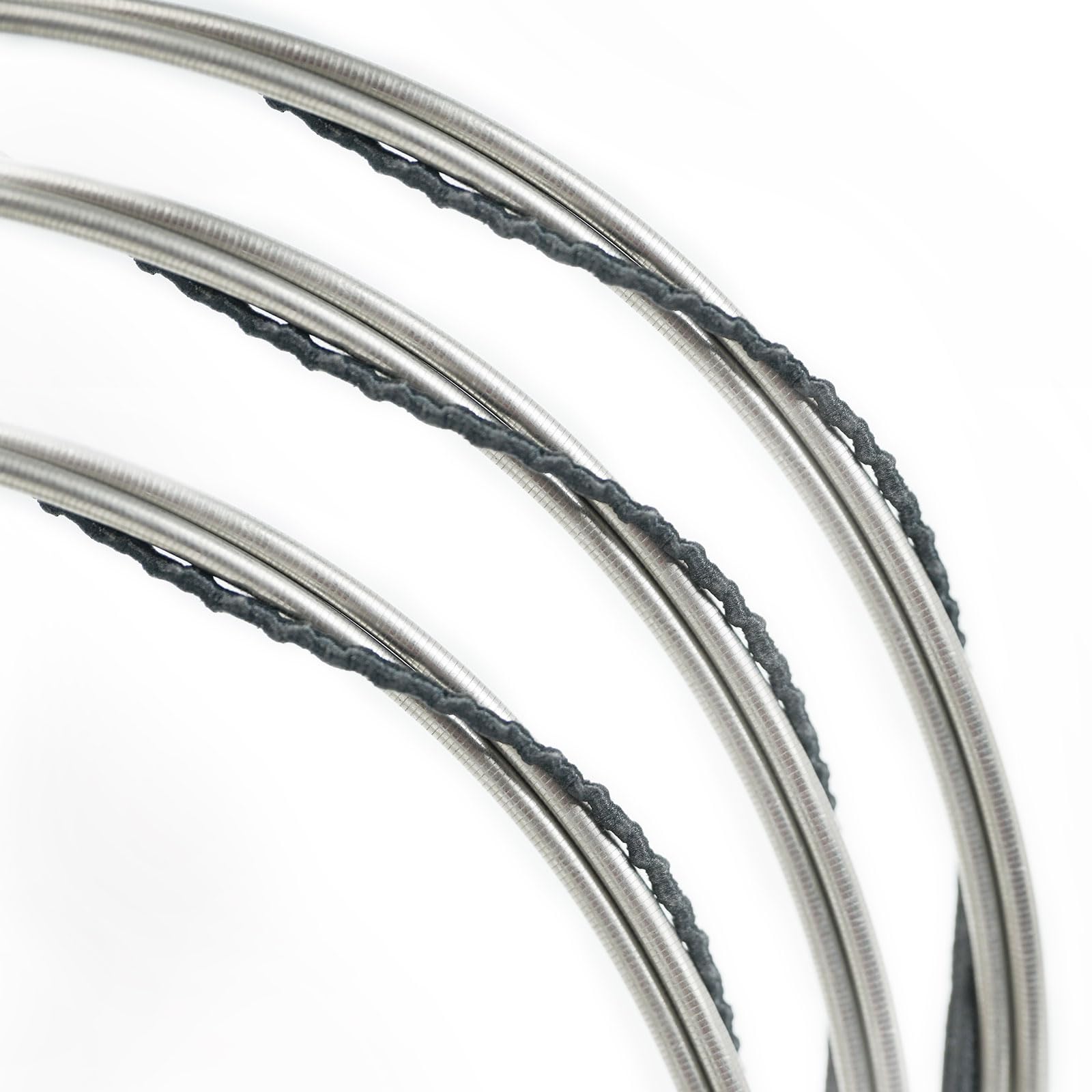 Flatwound Bass Guitar Strings - Coated Hexagonal High Carbon Steel Core Bass Strings - For Bass Guitar 4 String - 45-100 Gauge