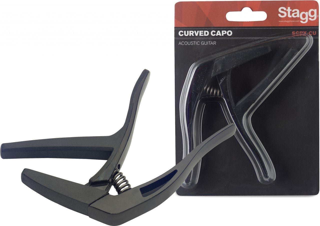 Stagg Scpx-Cu Bk Guitar Capo, Black