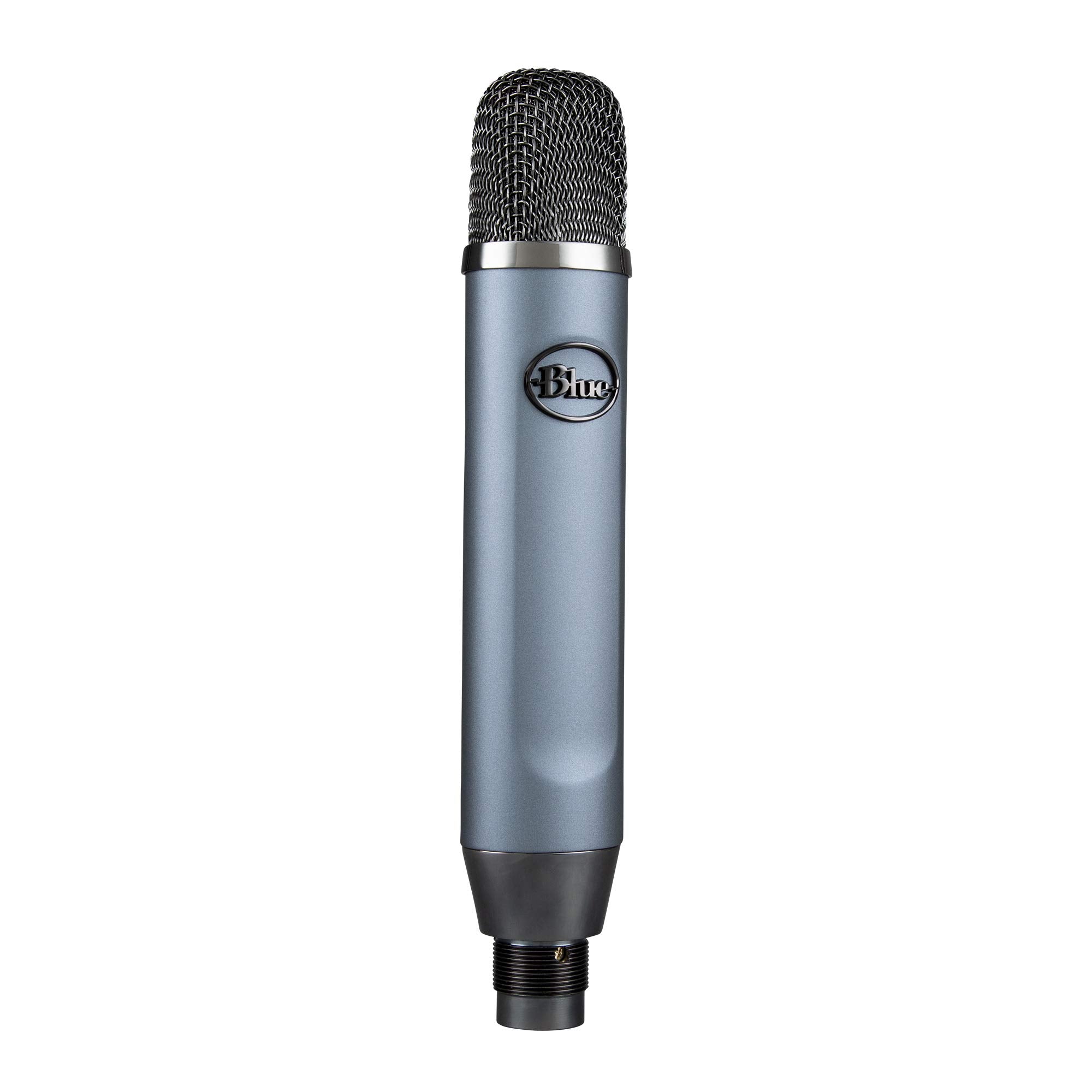 Blue Ember Xlr Condenser Mic For Recording And Streaming, Custom Cardioid Capsule And Mic Stand Mount, Gray