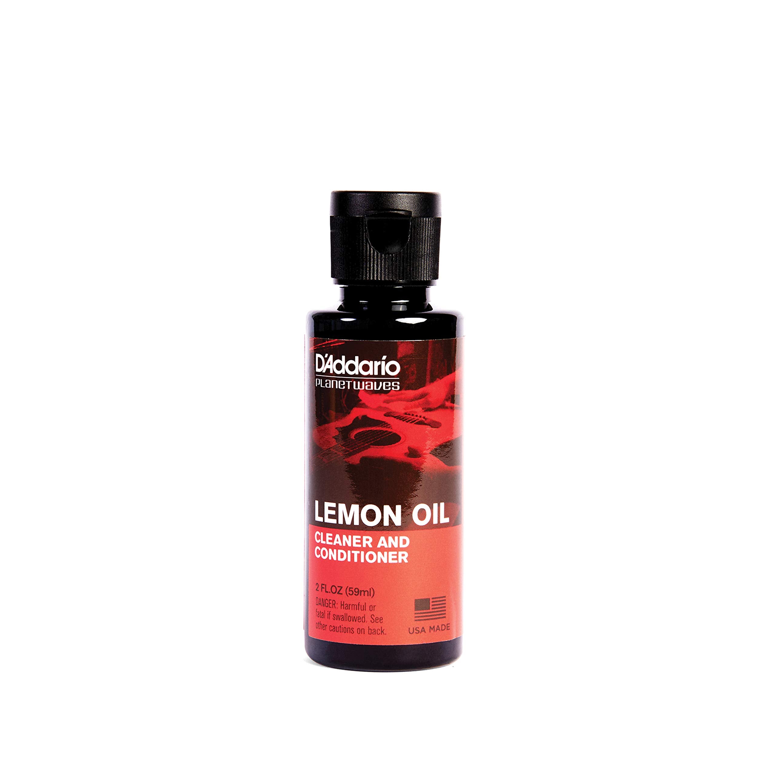 Daddario Accessories Lemon Oil - Guitar Fretboard Oil - Guitar Accessories - Removes Dirt, Grease, Build Up From Instrument - Co