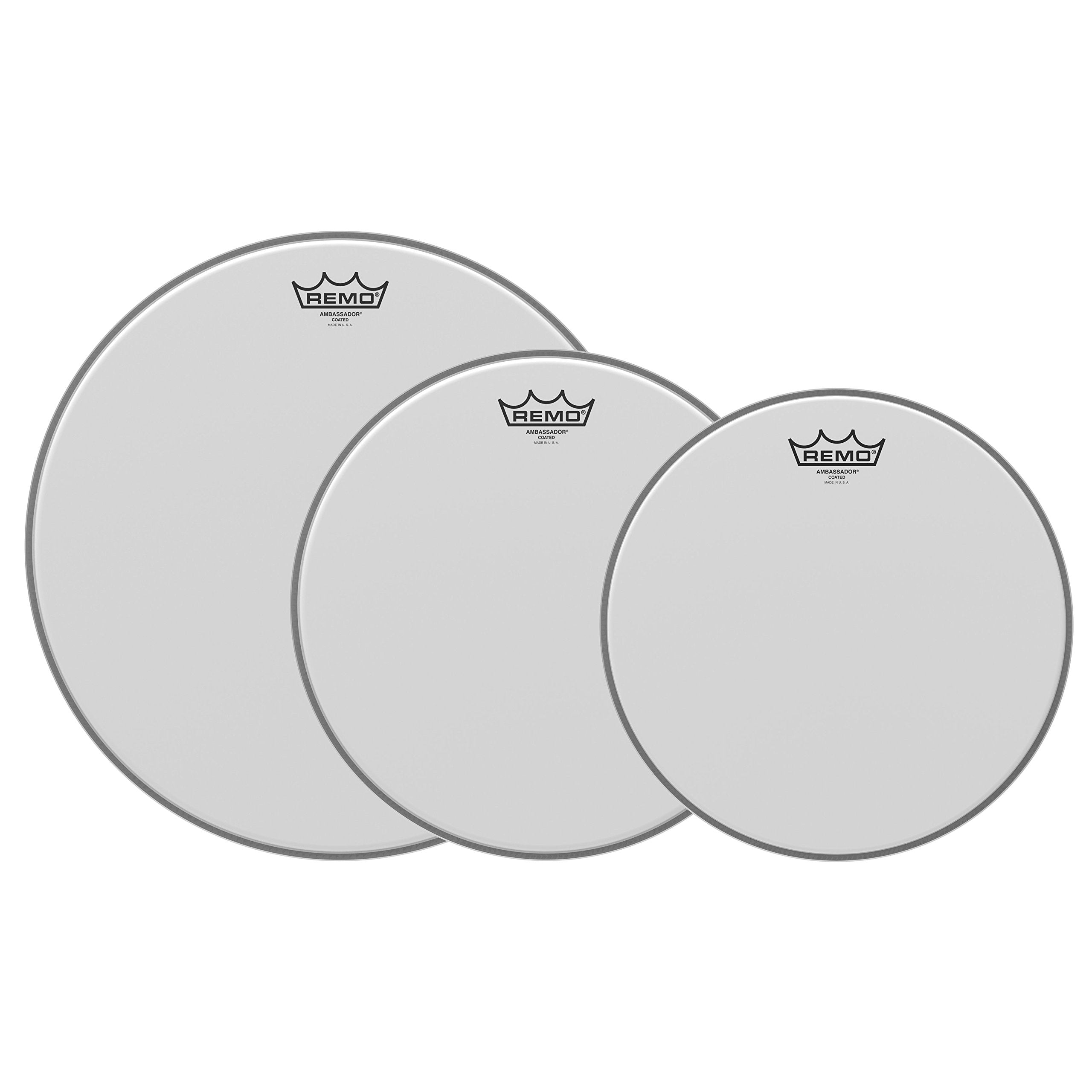 Remo PP-0930-BA Ambassador Coated Tom Drumhead Pack - 12, 13 & 16