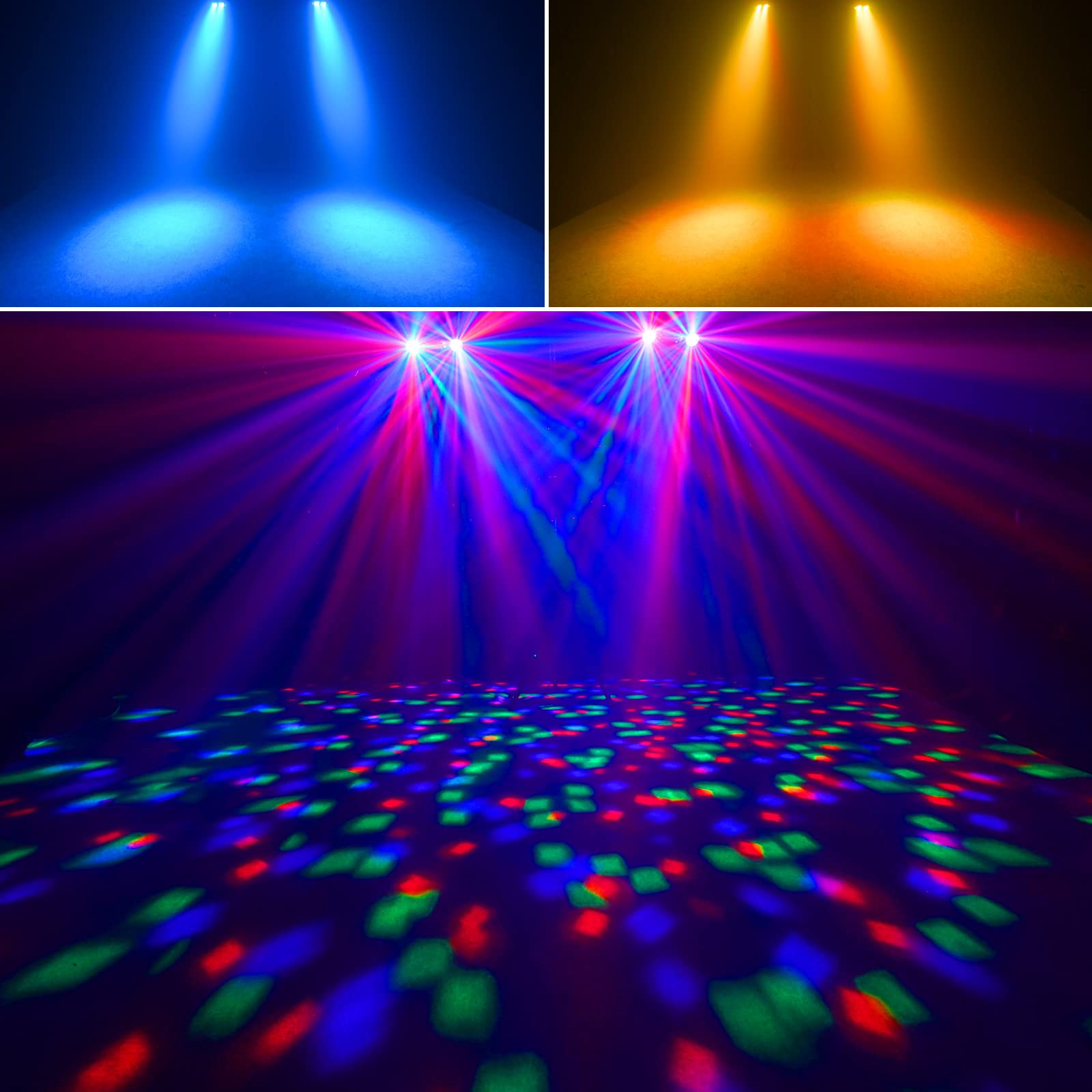 DJ Lights with Stand, Telbum Party Bar Light Set, Mobile Stage Lighting System Sound Activated LED Par Lights, for Move Band Dis
